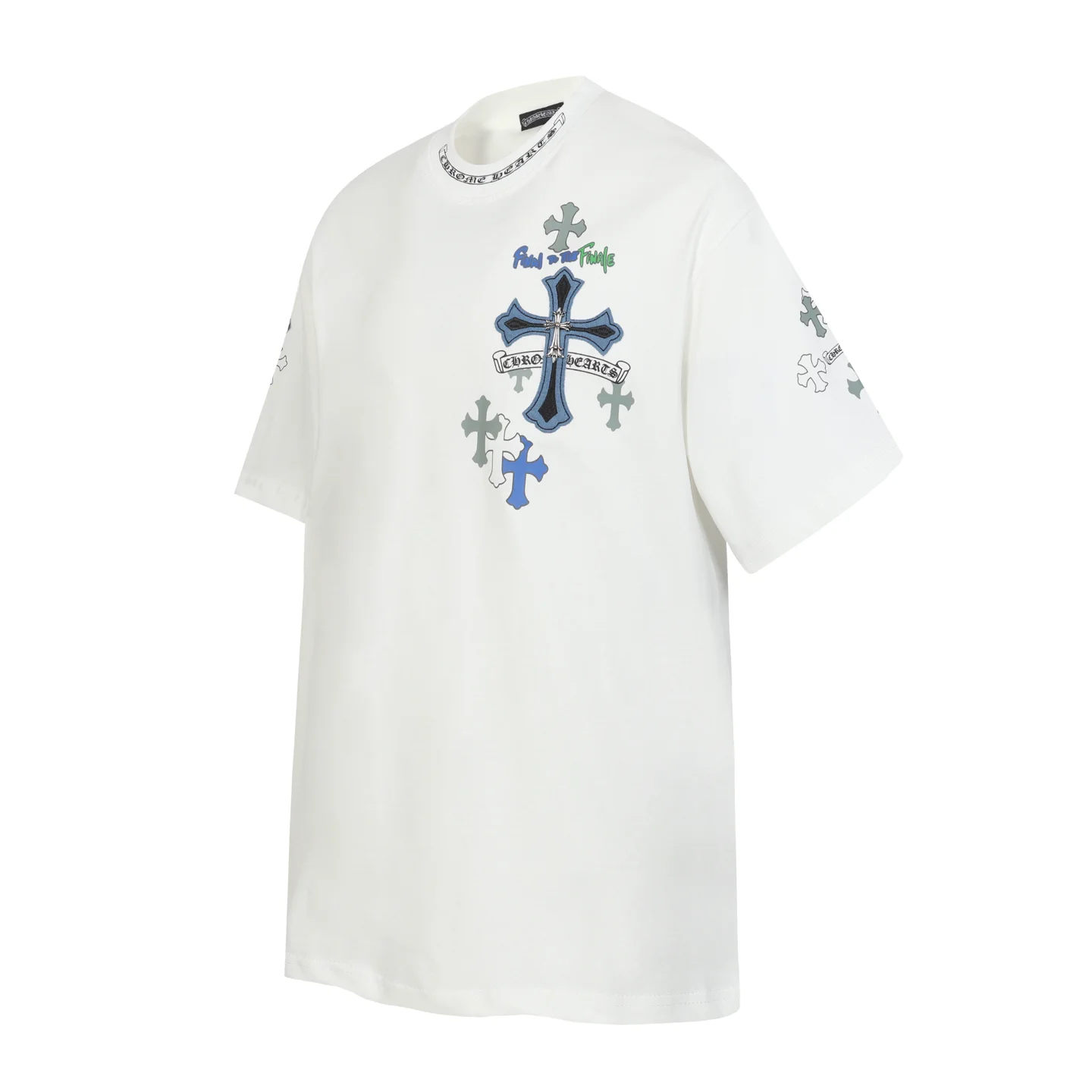 Cross Patch Embroidered Cotton T-Shirt D10514093 — view 2