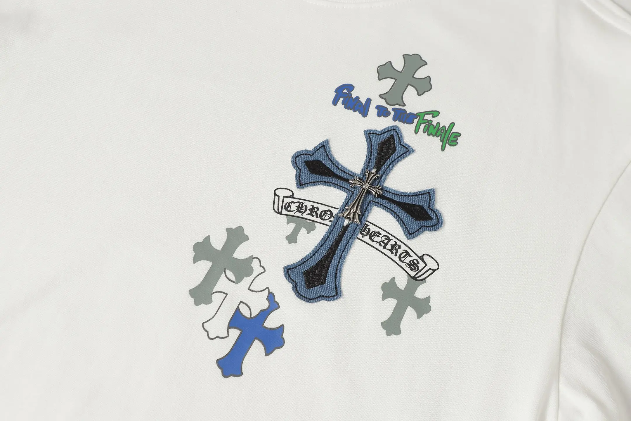Cross Patch Embroidered Cotton T-Shirt D10514093 — view 5
