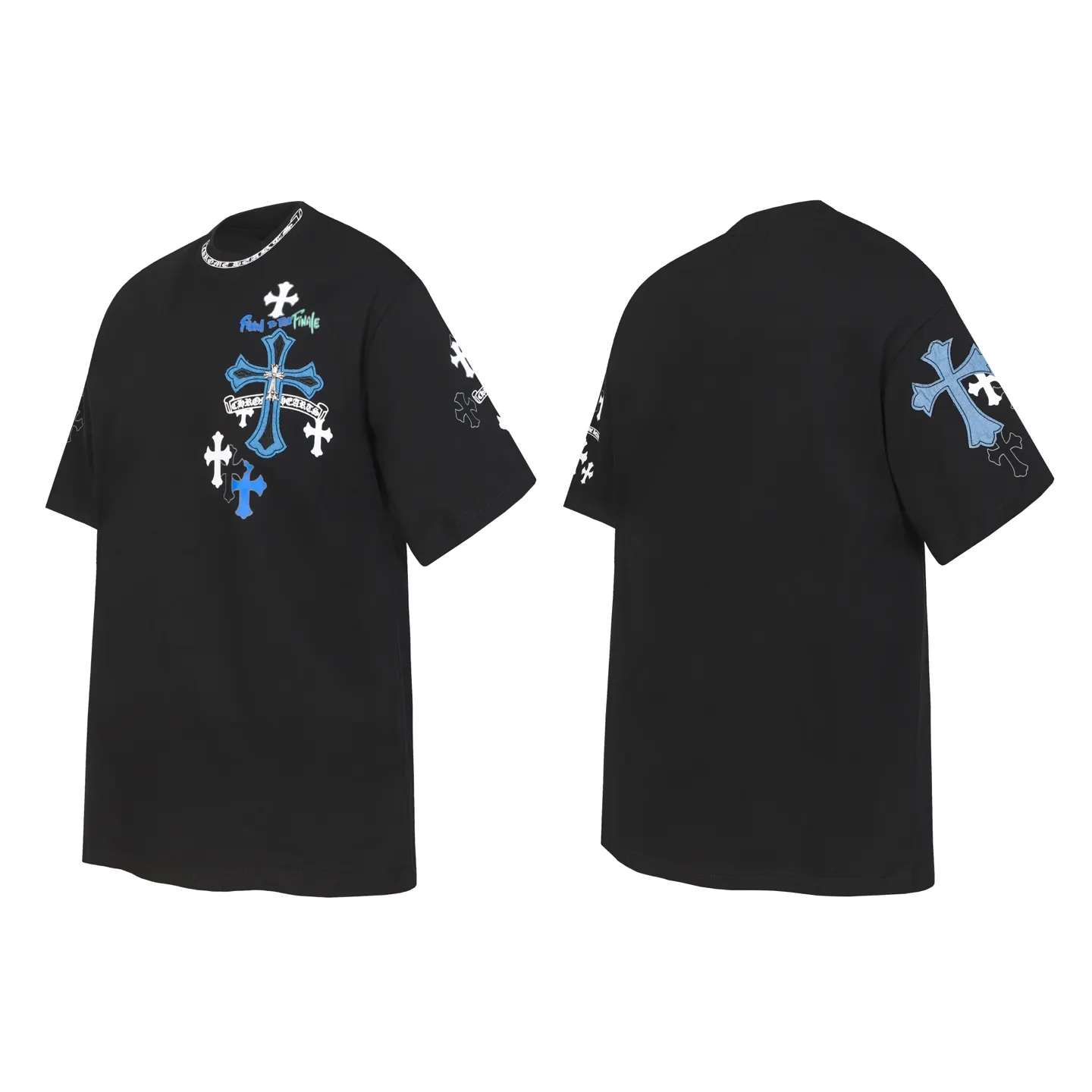Cross Patch Embroidered Cotton T-Shirt D10514092