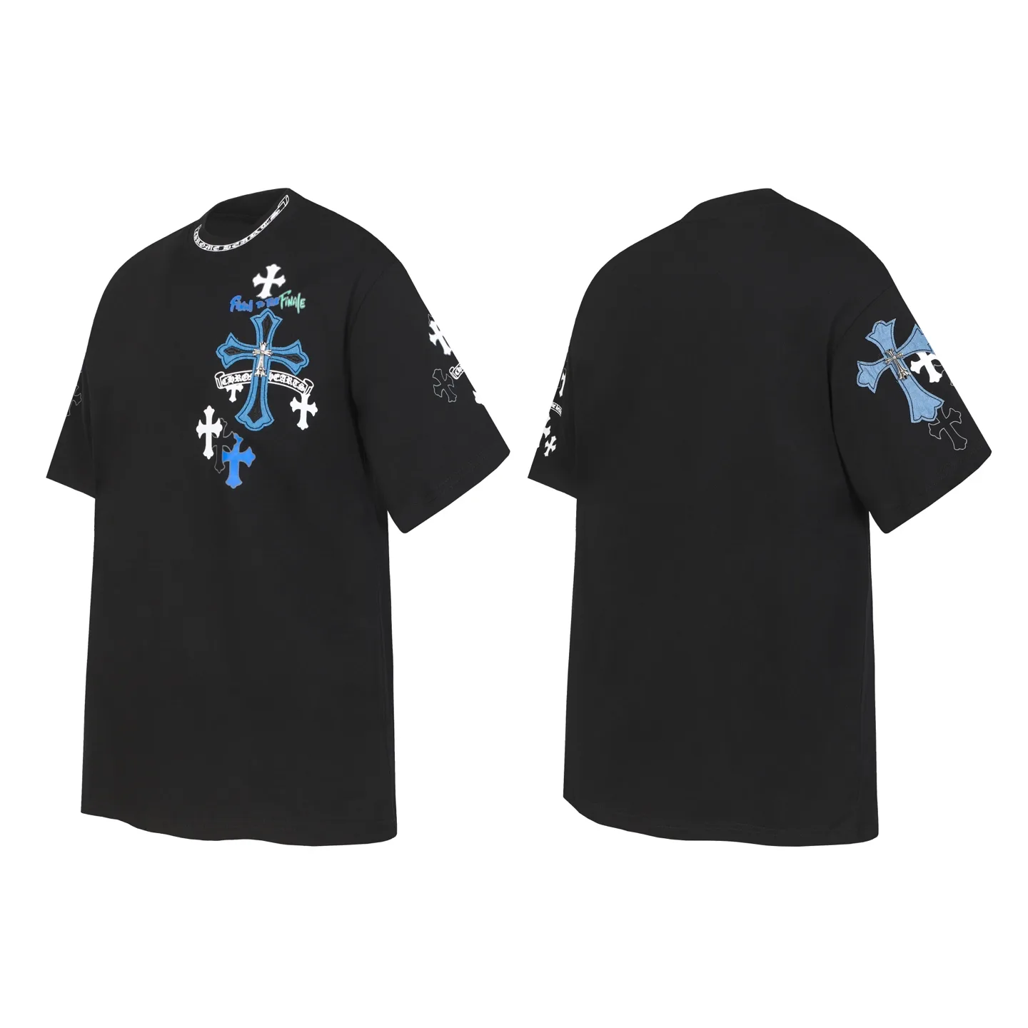 Cross Patch Embroidered Cotton T-Shirt D10514094 — view 5