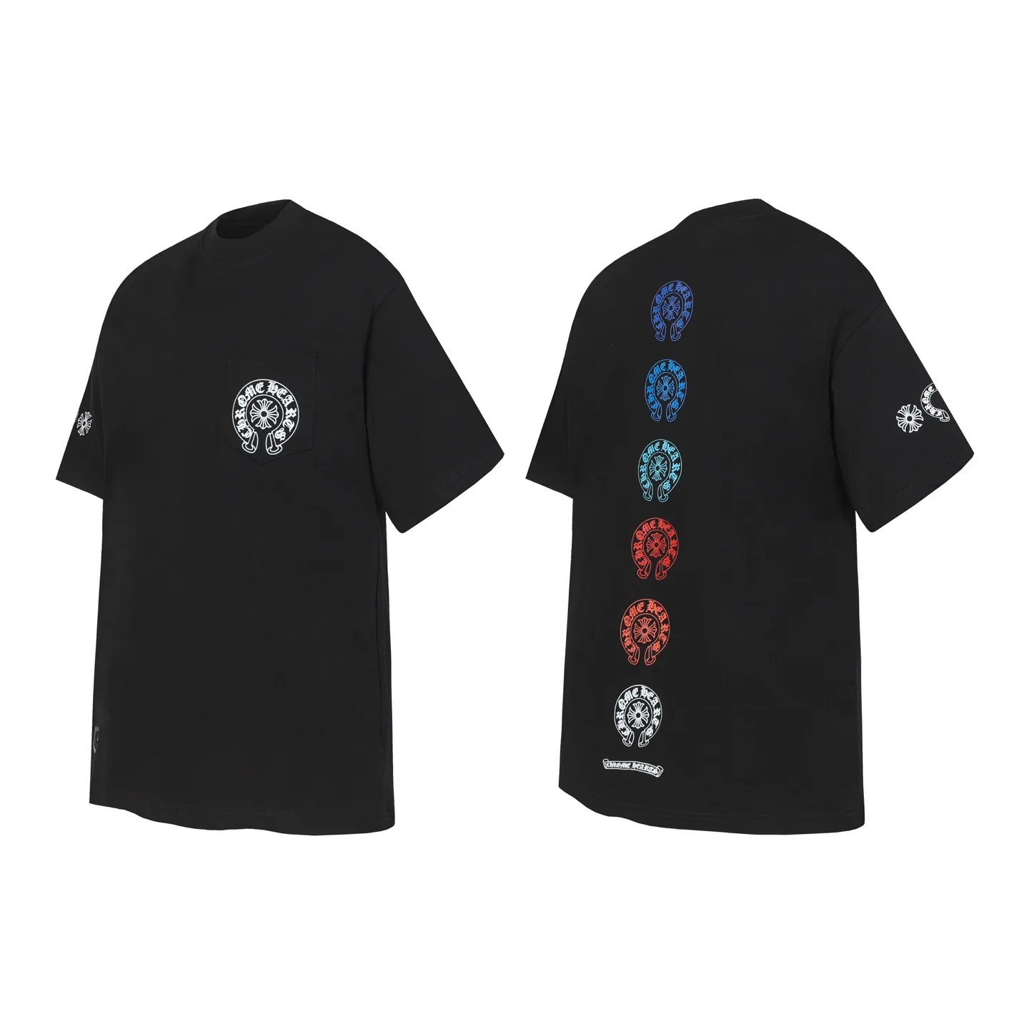 Multicolor Horseshoe Logo Pocket T-Shirt D10014095