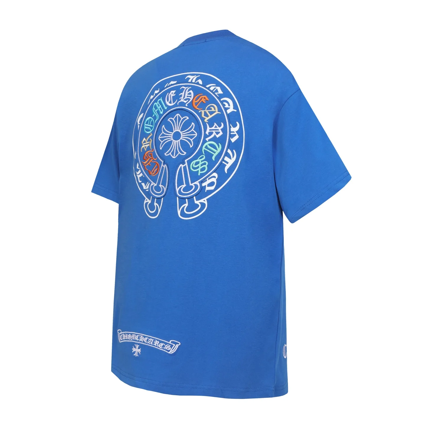 Horseshoe Sanskrit Embroidered Cotton T-Shirt D11014083 — view 3