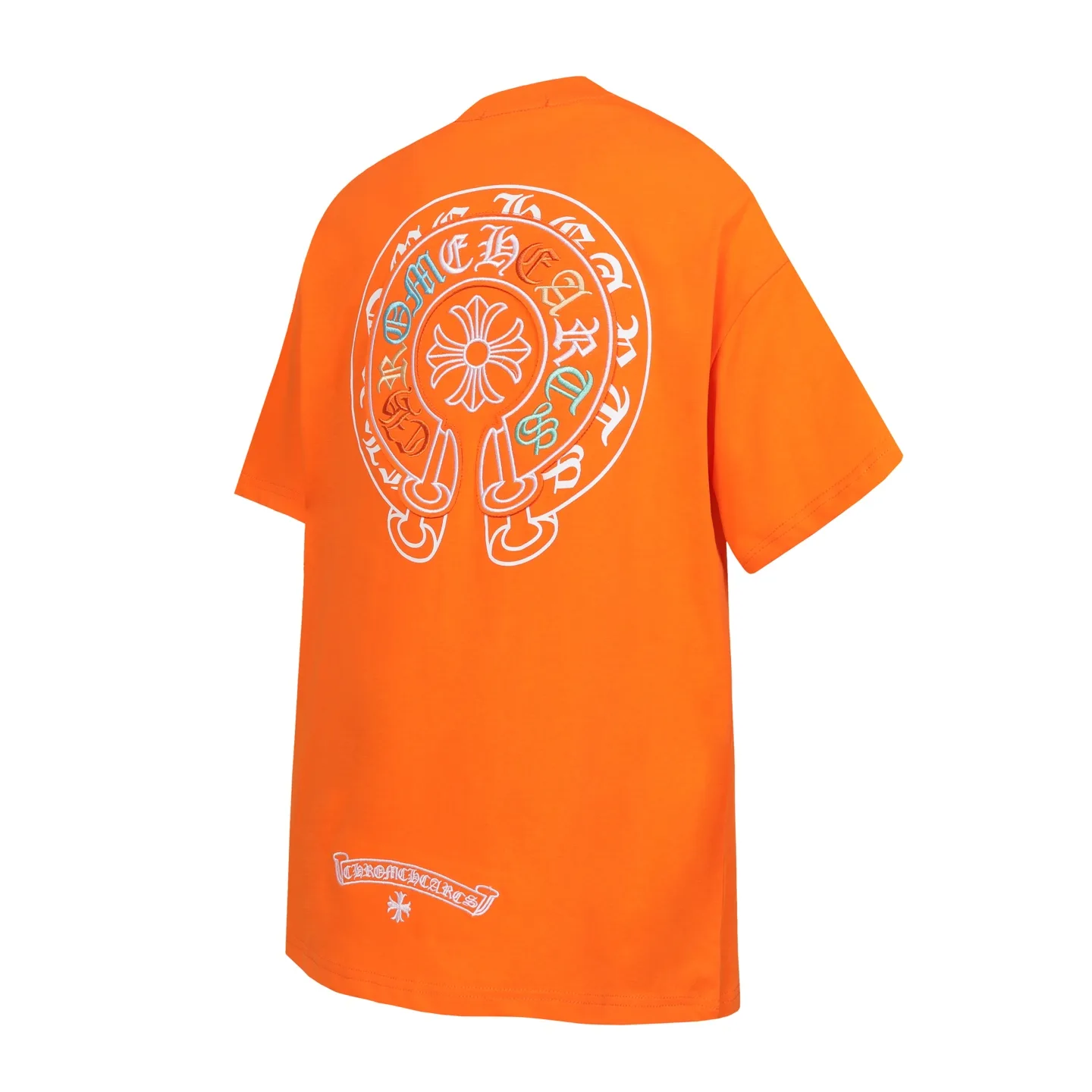 Horseshoe Sanskrit Embroidered Cotton T-Shirt D11014084 — view 3