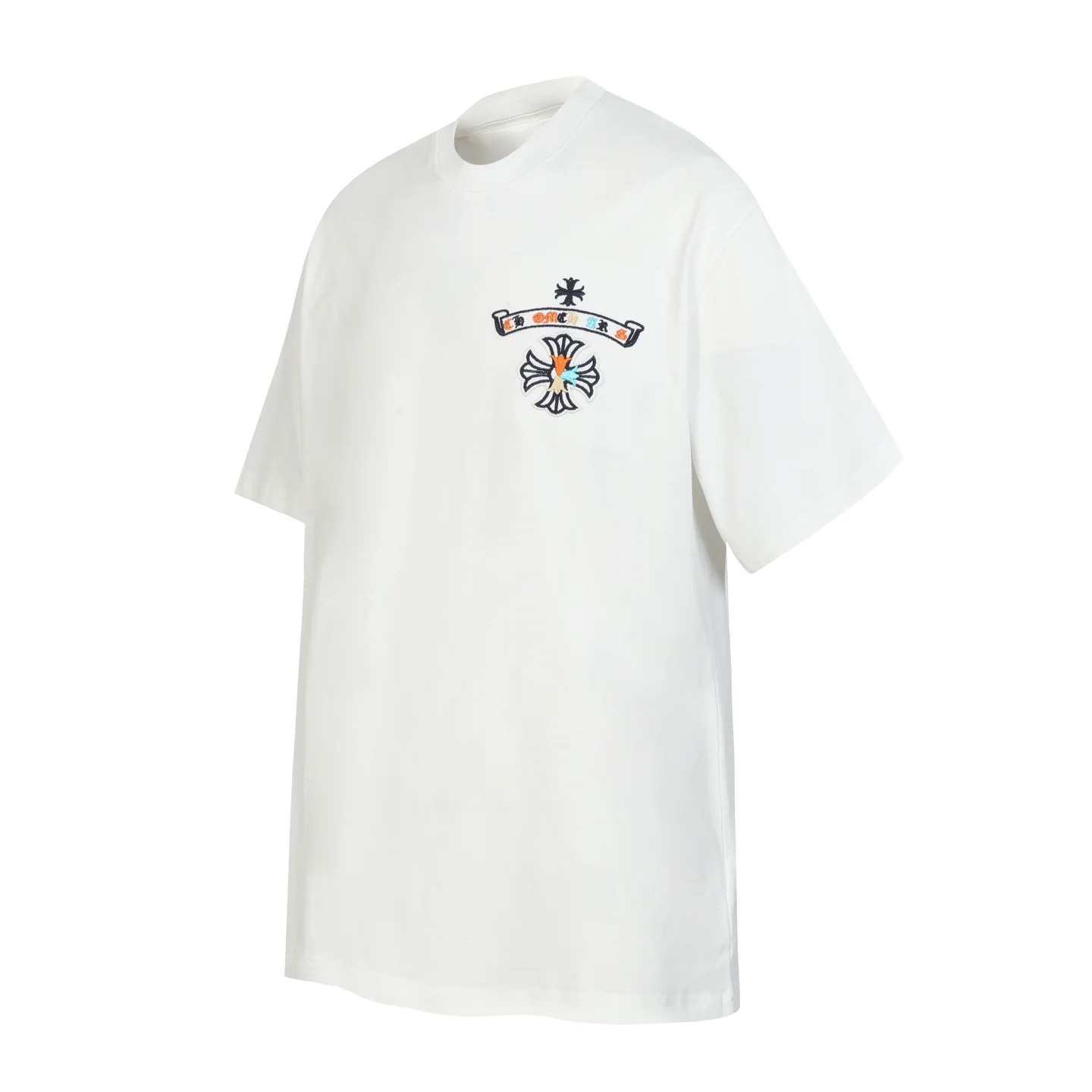 Horseshoe Sanskrit Embroidered Cotton T-Shirt D11014085 — view 10