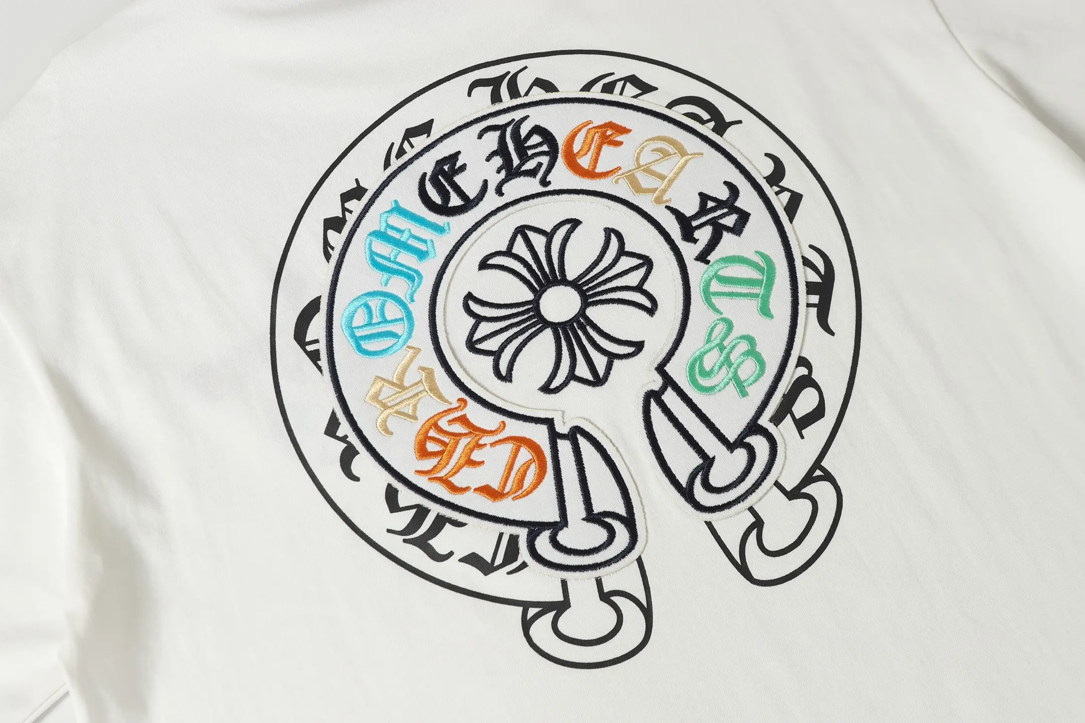 Embroidered Horseshoe Logo Cotton T-Shirt D11014082 — view 6