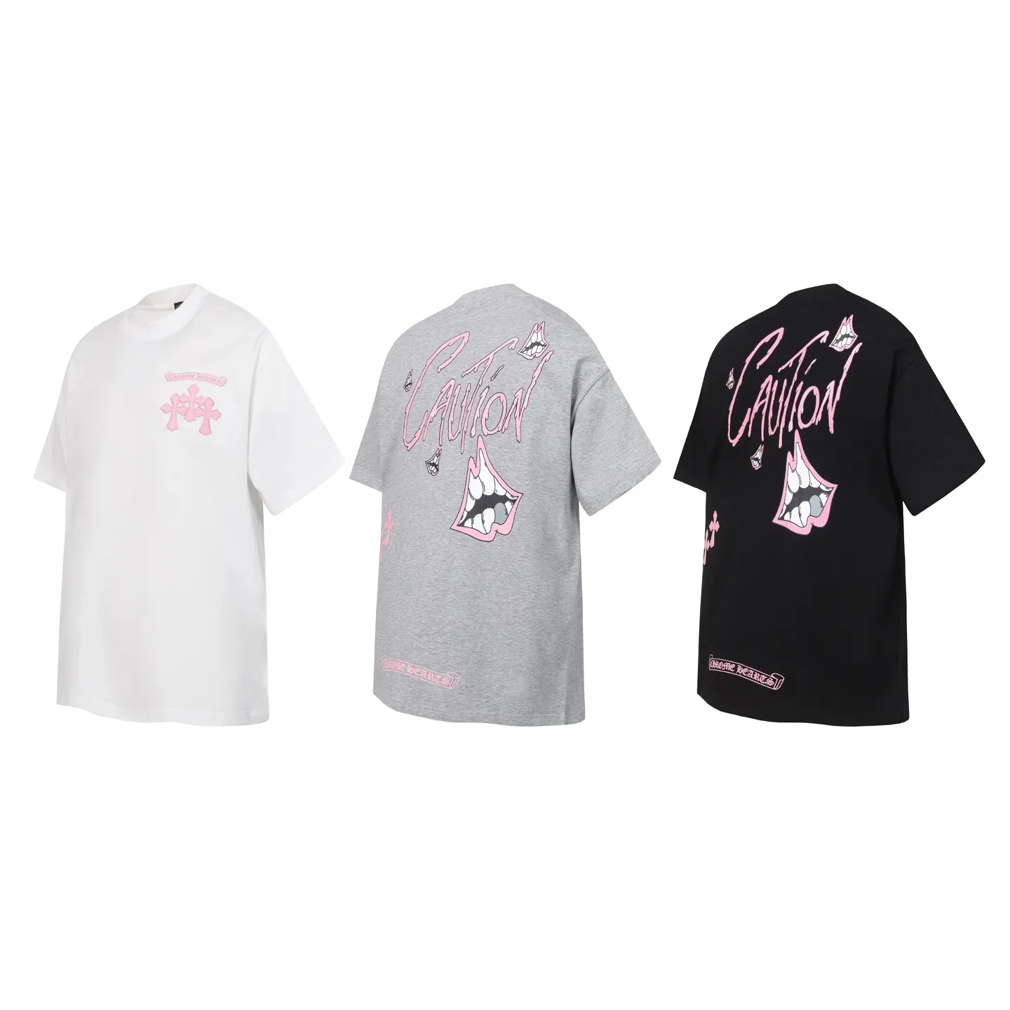 Matty Boy Caution Graffiti Print T-Shirt D10014072