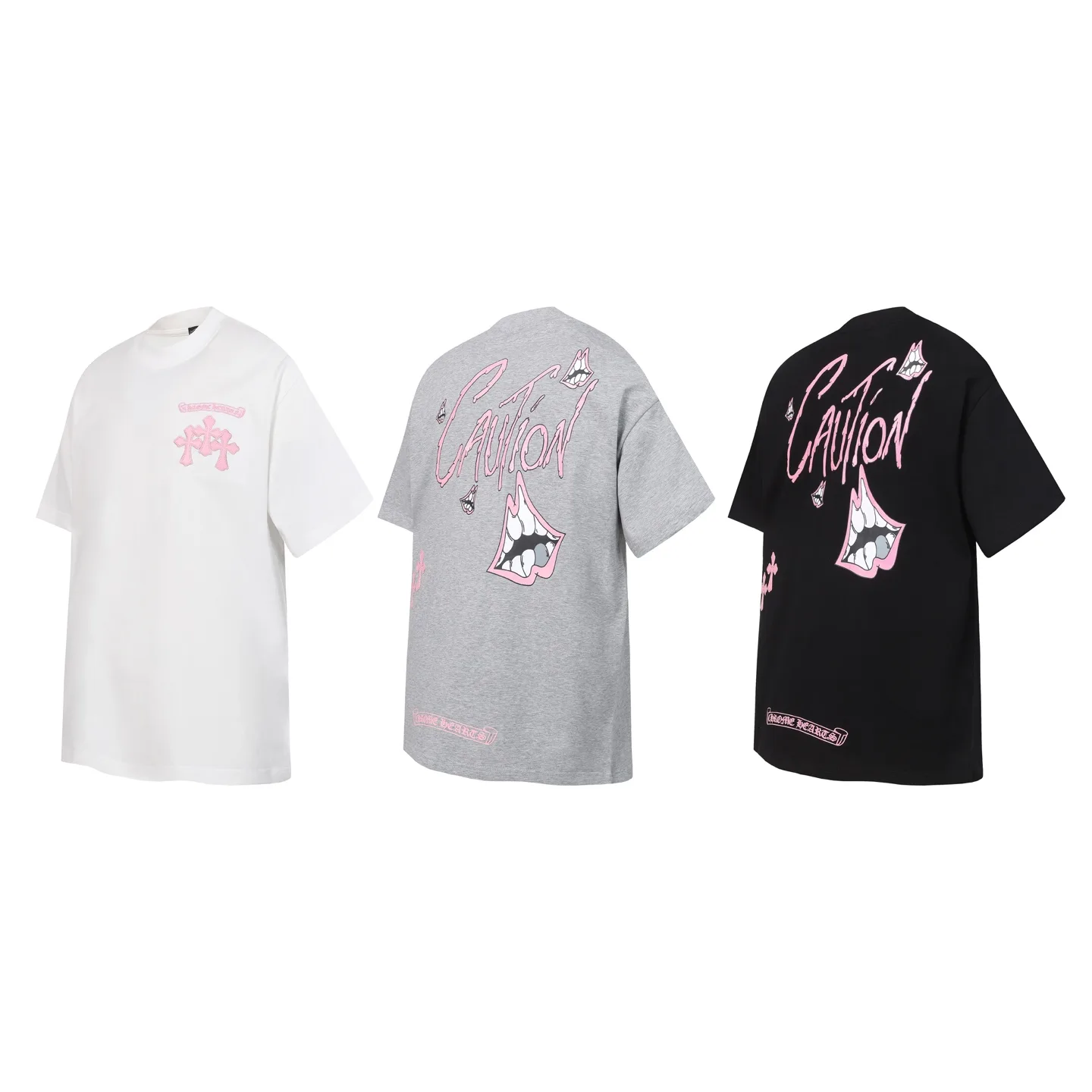 Matty Boy Caution Graffiti Print T-Shirt D10014072