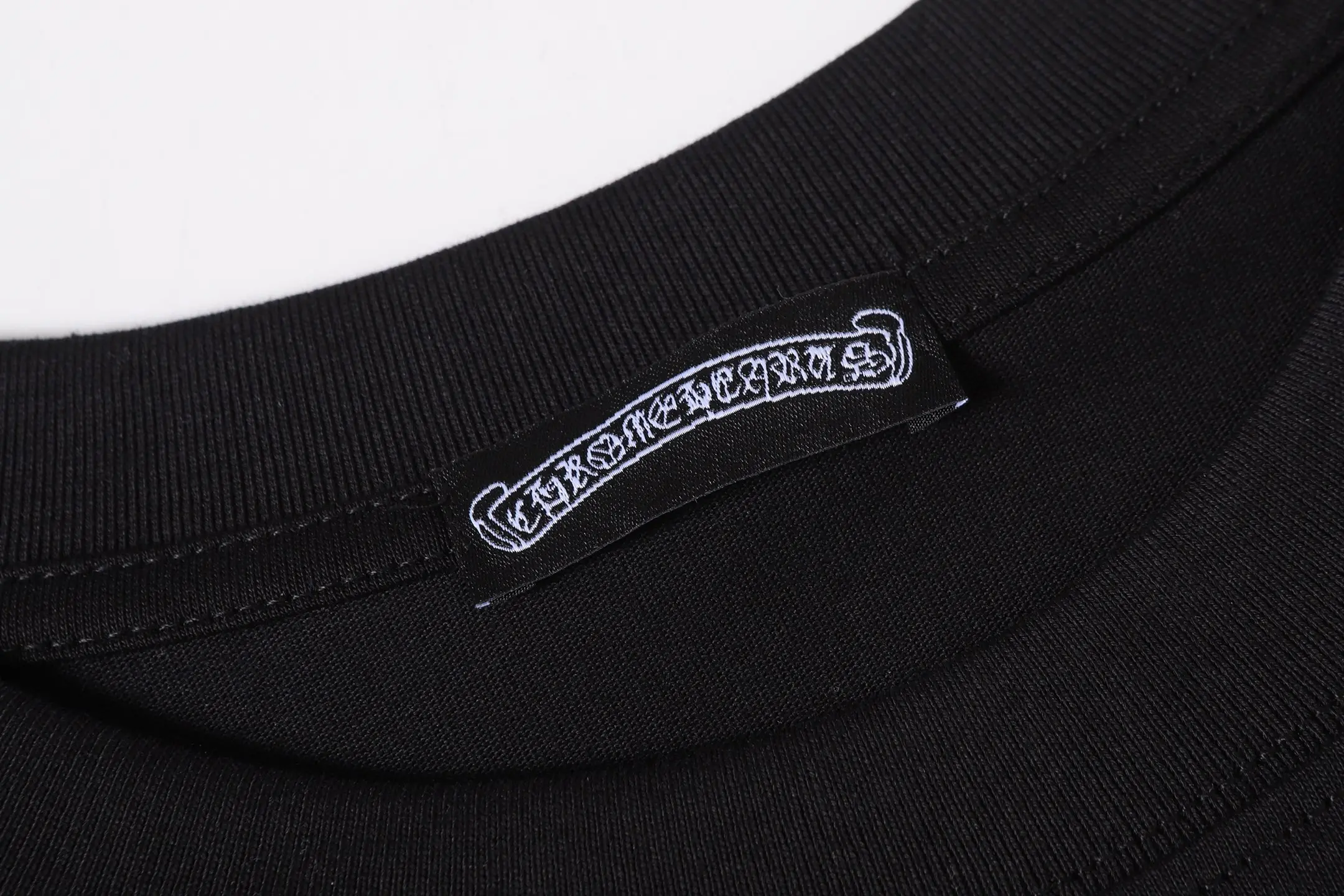 Caution Graffiti Embroidered Cotton T-Shirt D10014069 — view 5