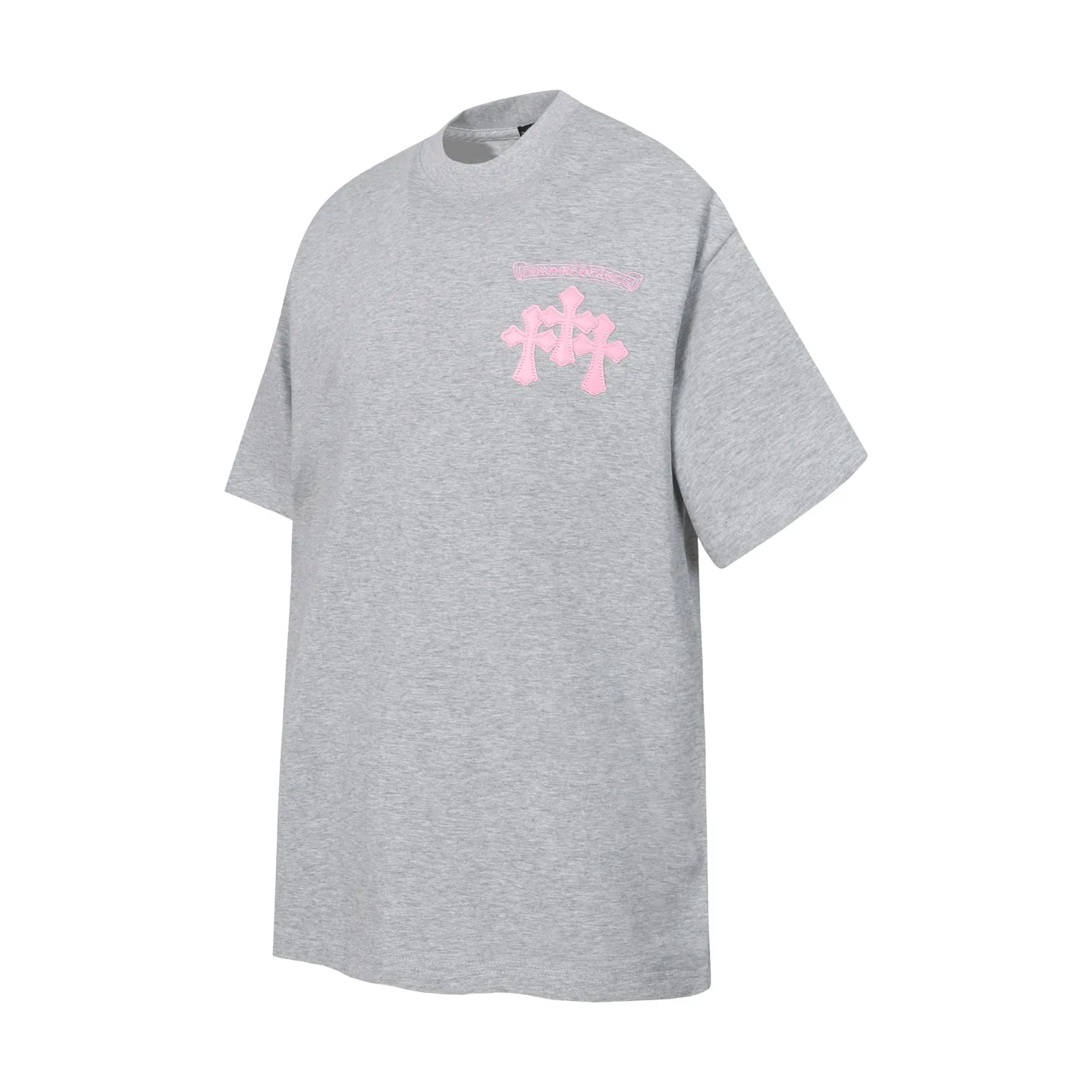 Graffiti Lips Embroidered Cotton T-Shirt D10014071 — view 2