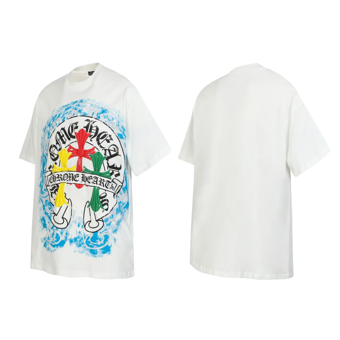 Horseshoe and Cross Rhinestone Graphic T-Shirt D10513917