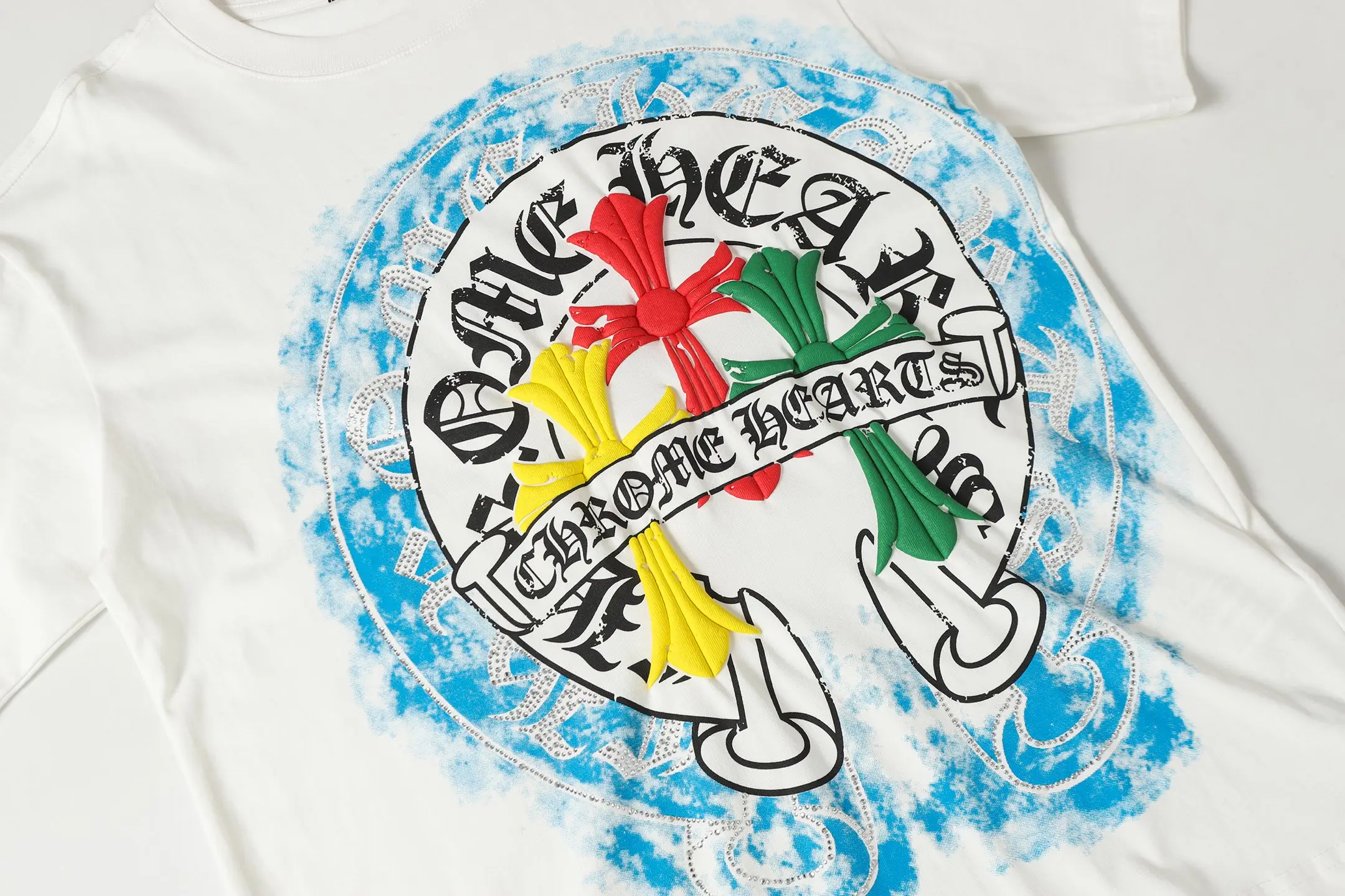 Horseshoe and Cross Rhinestone Graphic T-Shirt D10513917 — view 7