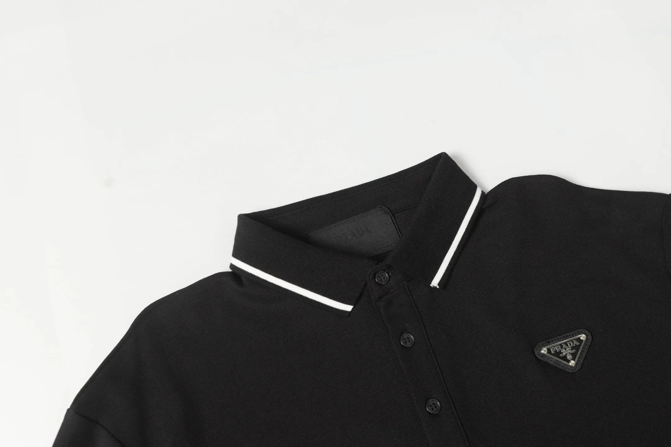 Logo-Embroidered Piqué Cotton Polo Shirt D9014148 — view 3