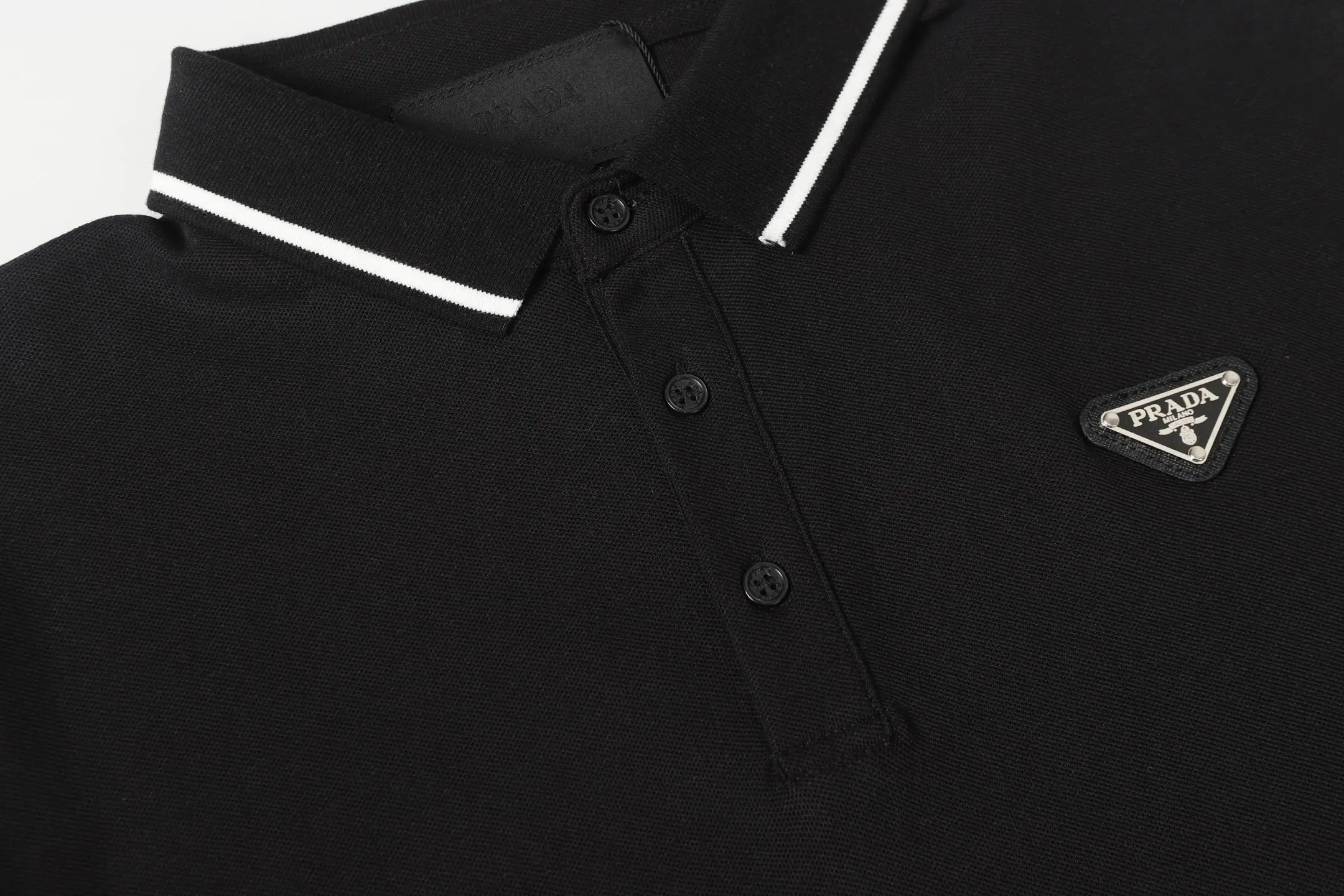 Logo-Embroidered Piqué Cotton Polo Shirt D9014148 — view 4