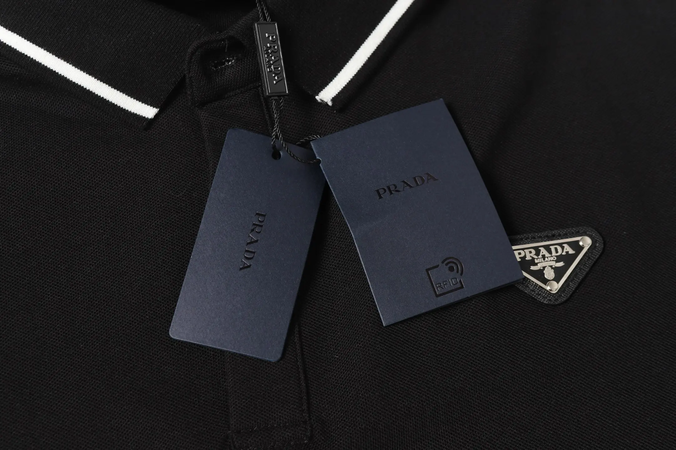 Logo-Embroidered Piqué Cotton Polo Shirt D9014148 — view 7