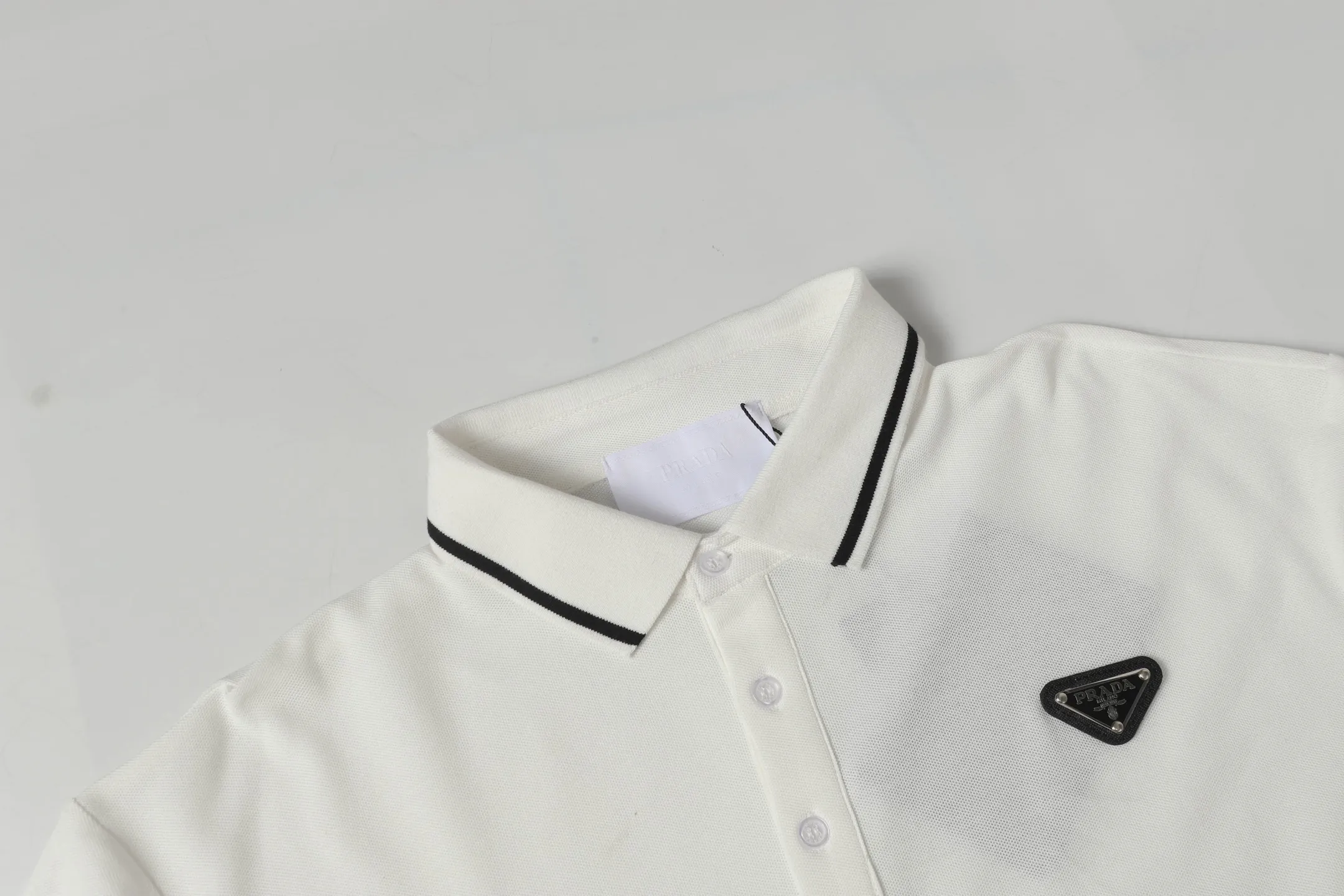 Logo-Embroidered Piqué Cotton Polo Shirt D9014149 — view 3