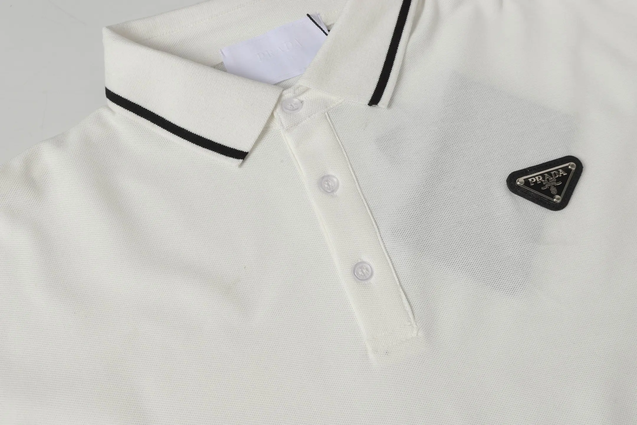 Logo-Embroidered Piqué Cotton Polo Shirt D9014149 — view 4