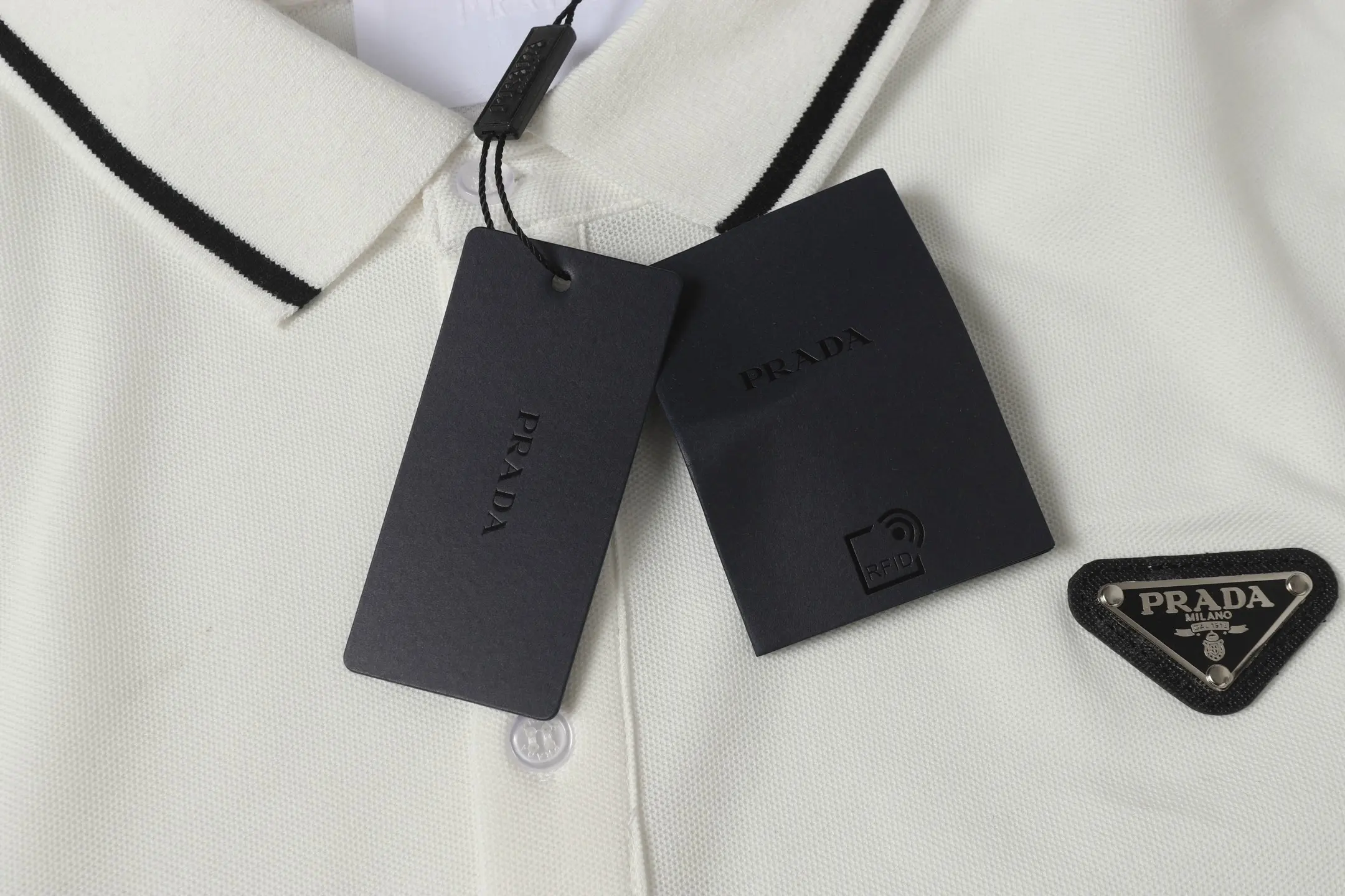 Logo-Embroidered Piqué Cotton Polo Shirt D9014149 — view 5