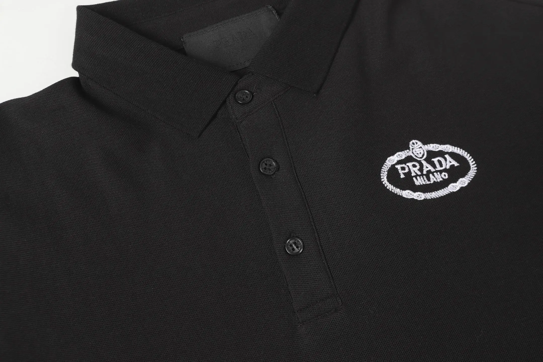 Logo-Embroidered Cotton-Piqué Polo Shirt D9014143 — view 3