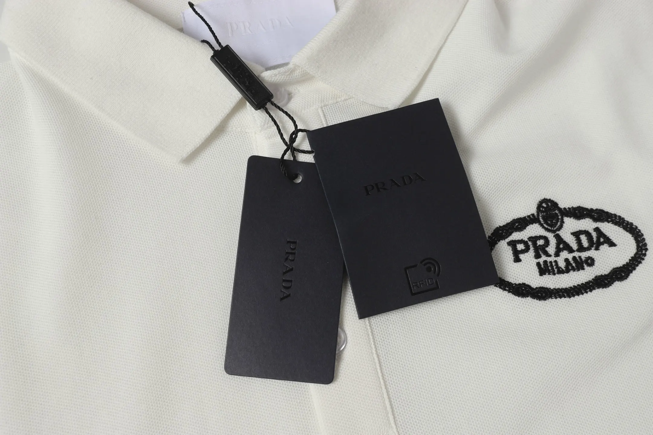Logo-Embroidered Piqué Cotton Polo Shirt D9014144 — view 5