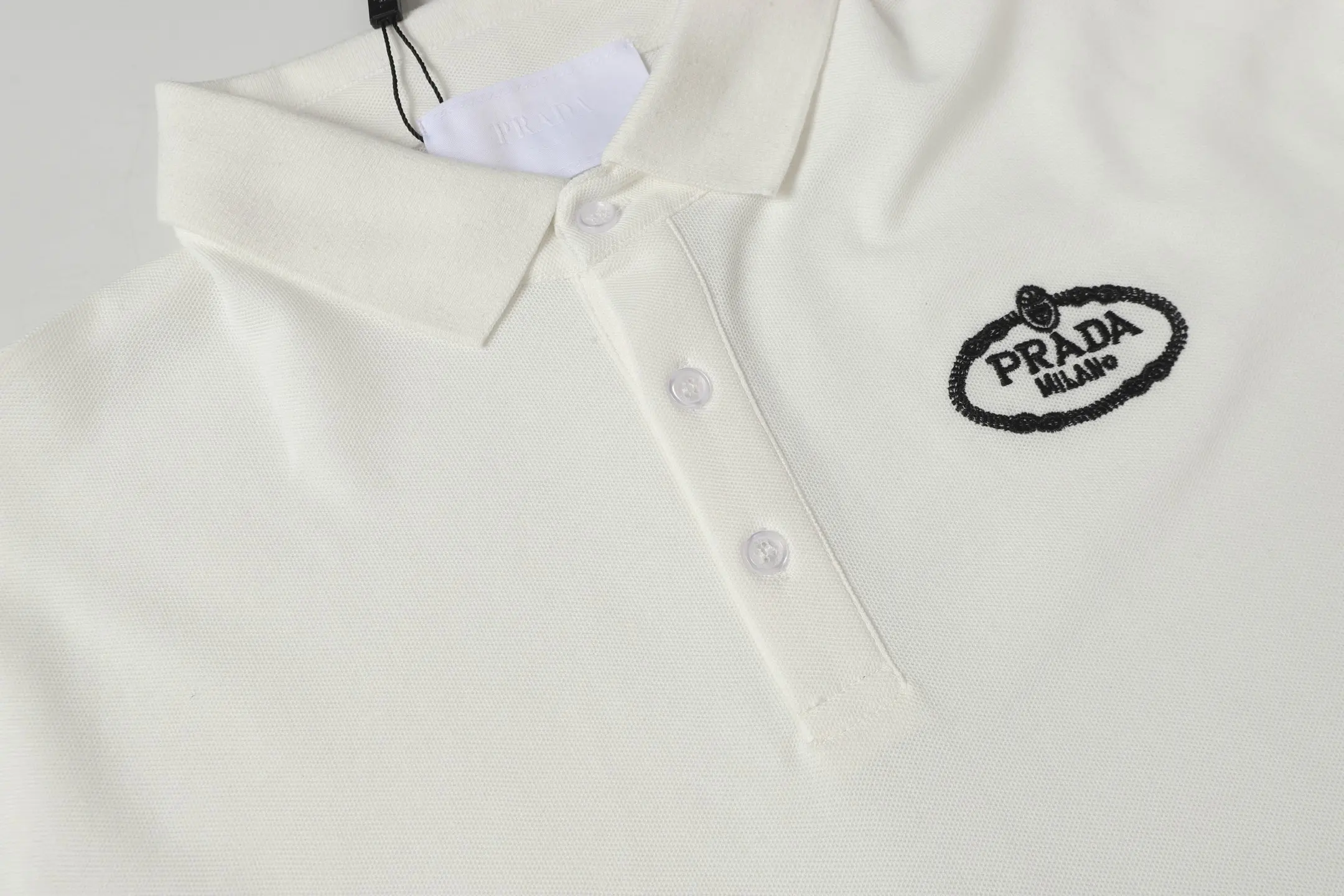 Logo-Embroidered Piqué Cotton Polo Shirt D9014144 — view 6