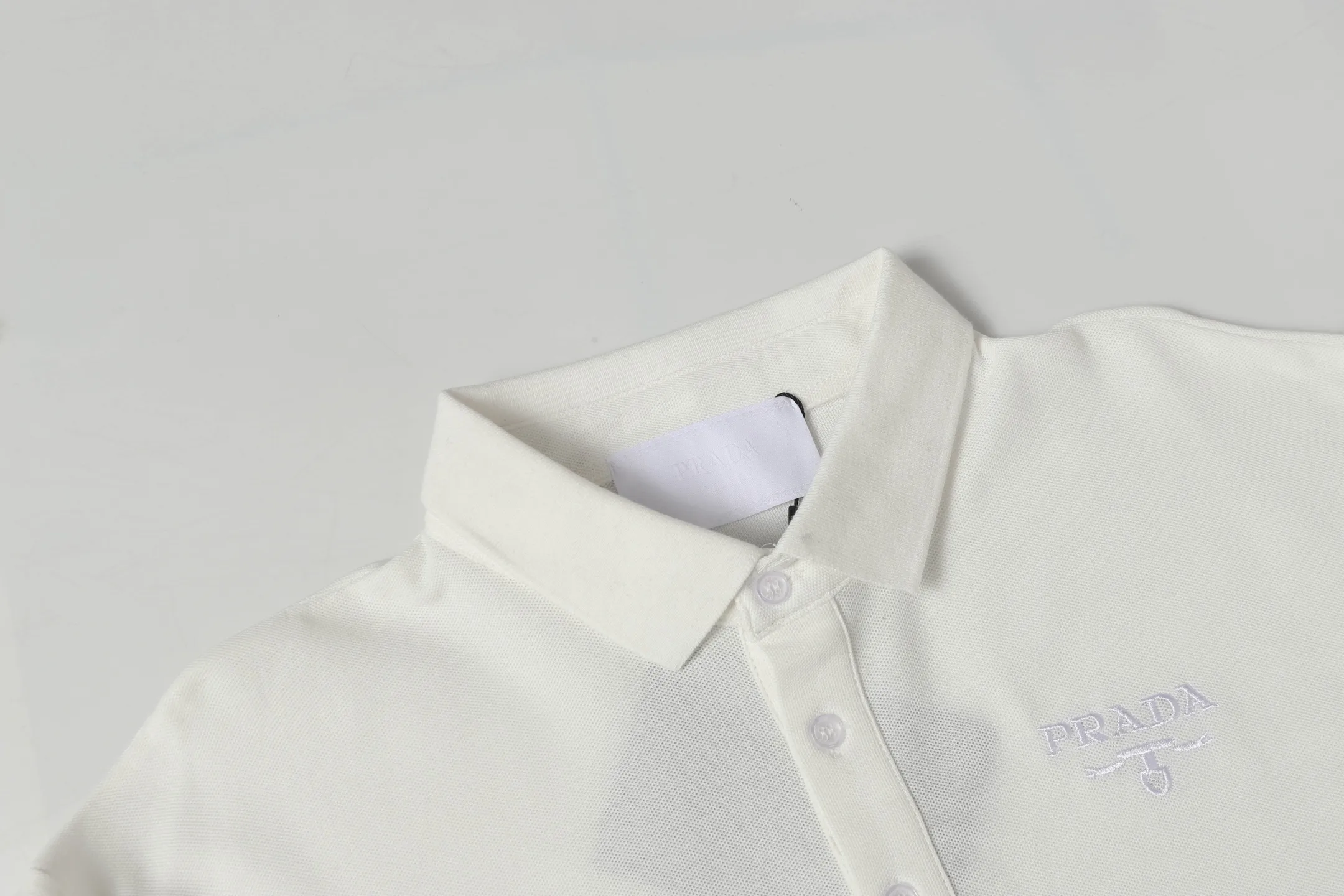 Logo-Embroidered Piqué Cotton Polo Shirt D9014146 — view 3
