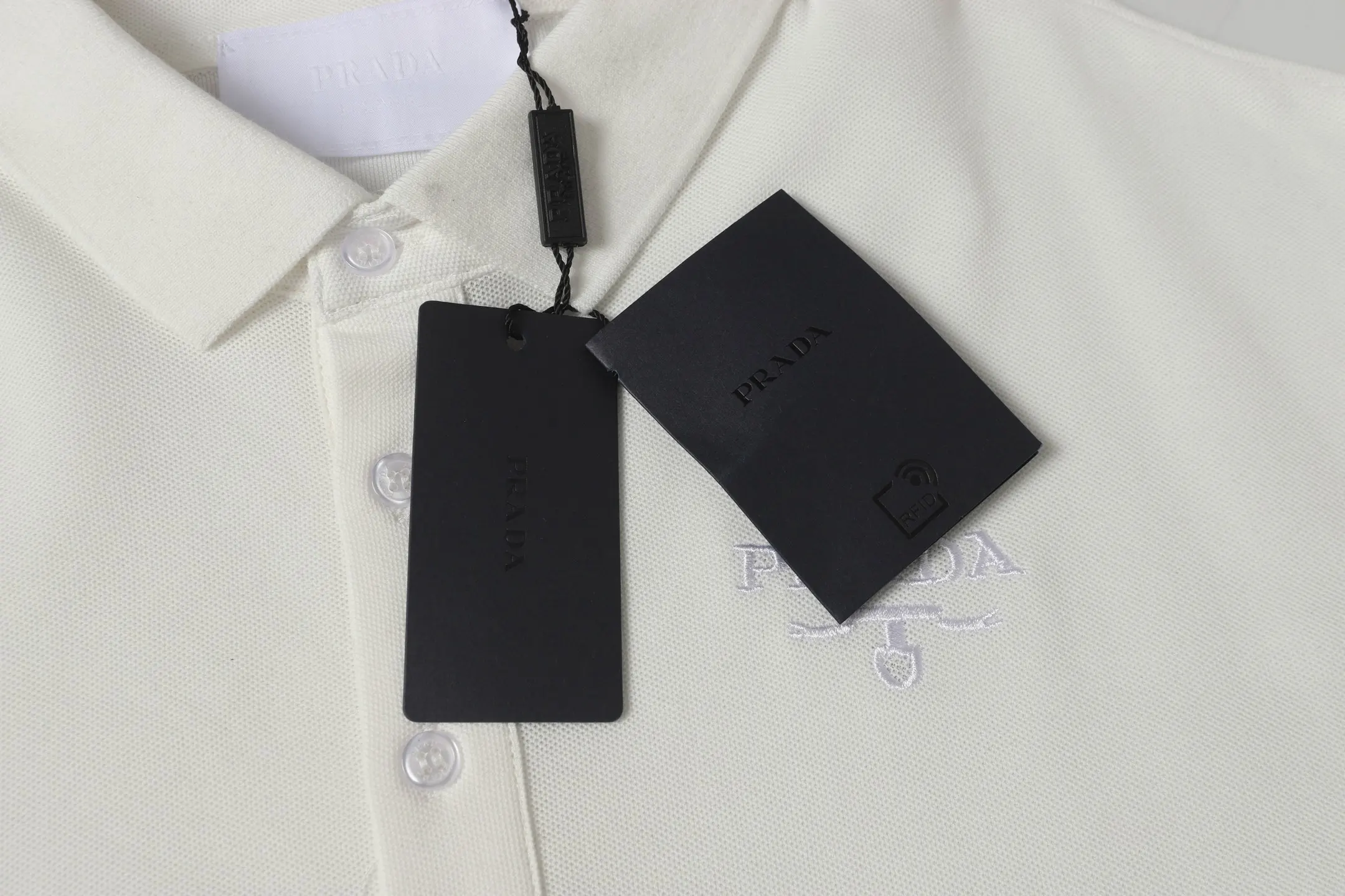 Logo-Embroidered Piqué Cotton Polo Shirt D9014146 — view 7