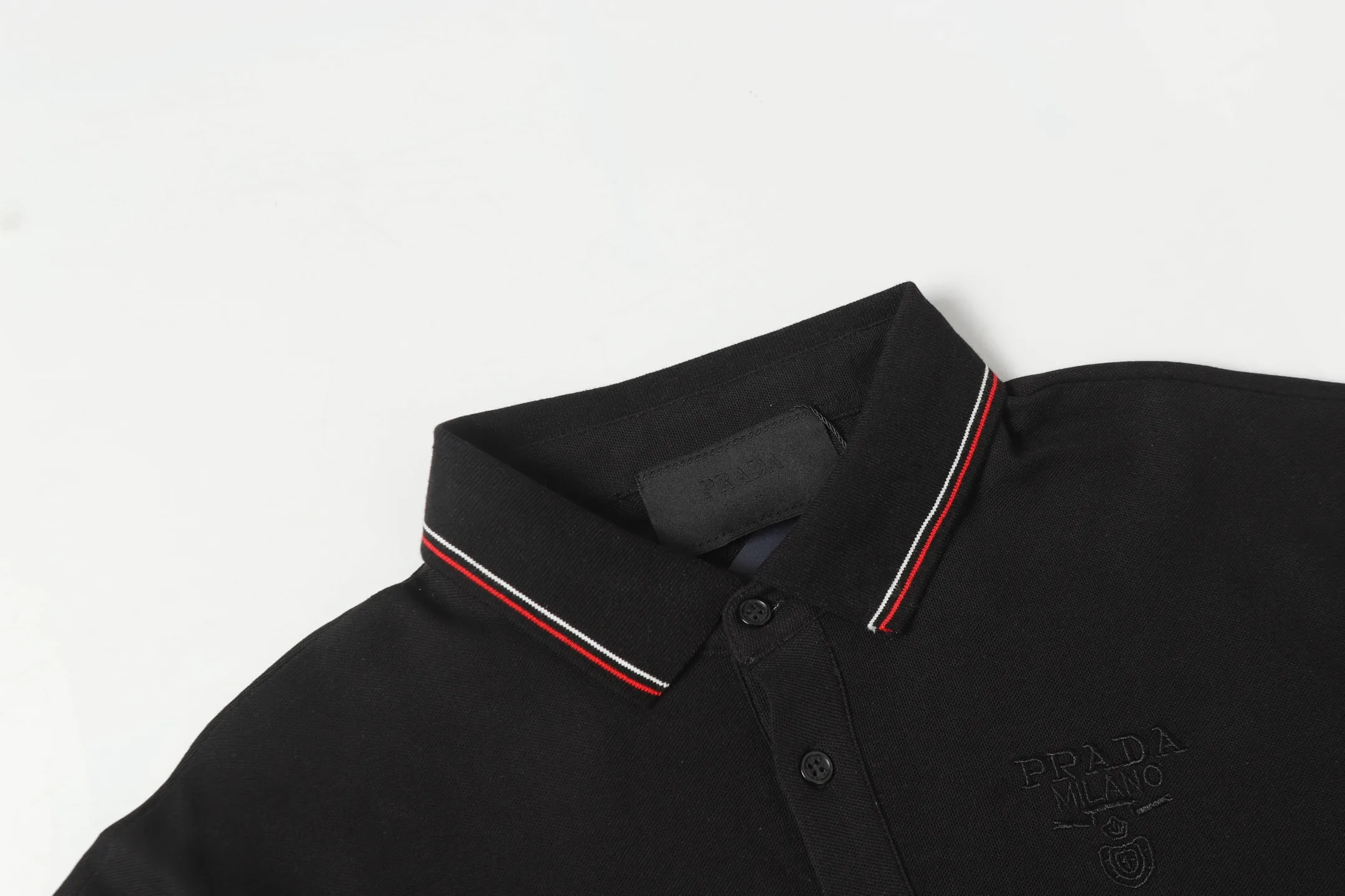 Logo-Embroidered Piqué Cotton Polo Shirt D9014141 — view 3