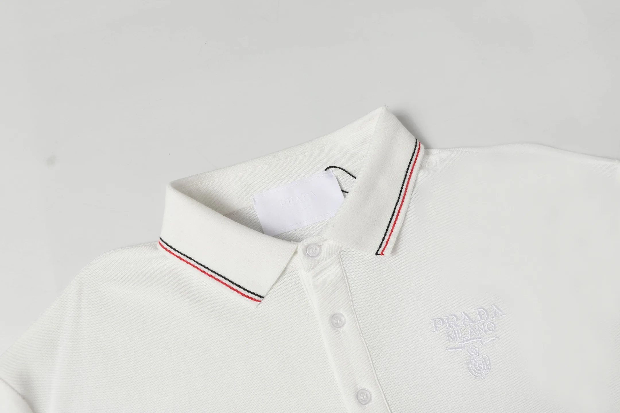Logo-Embroidered Piqué Cotton Polo Shirt D9014142 — view 3
