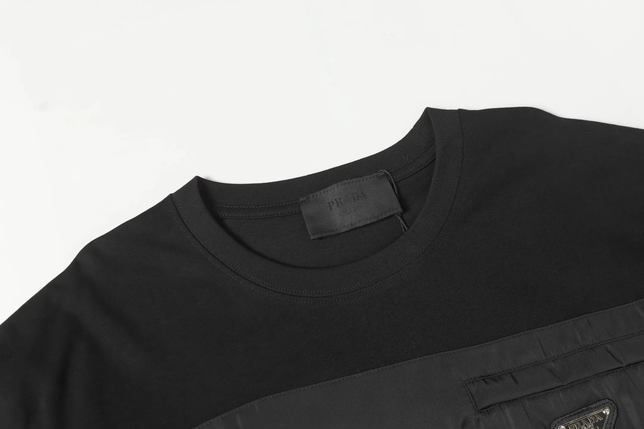 Re-Nylon Inset Cotton T-Shirt D9514138 — view 3