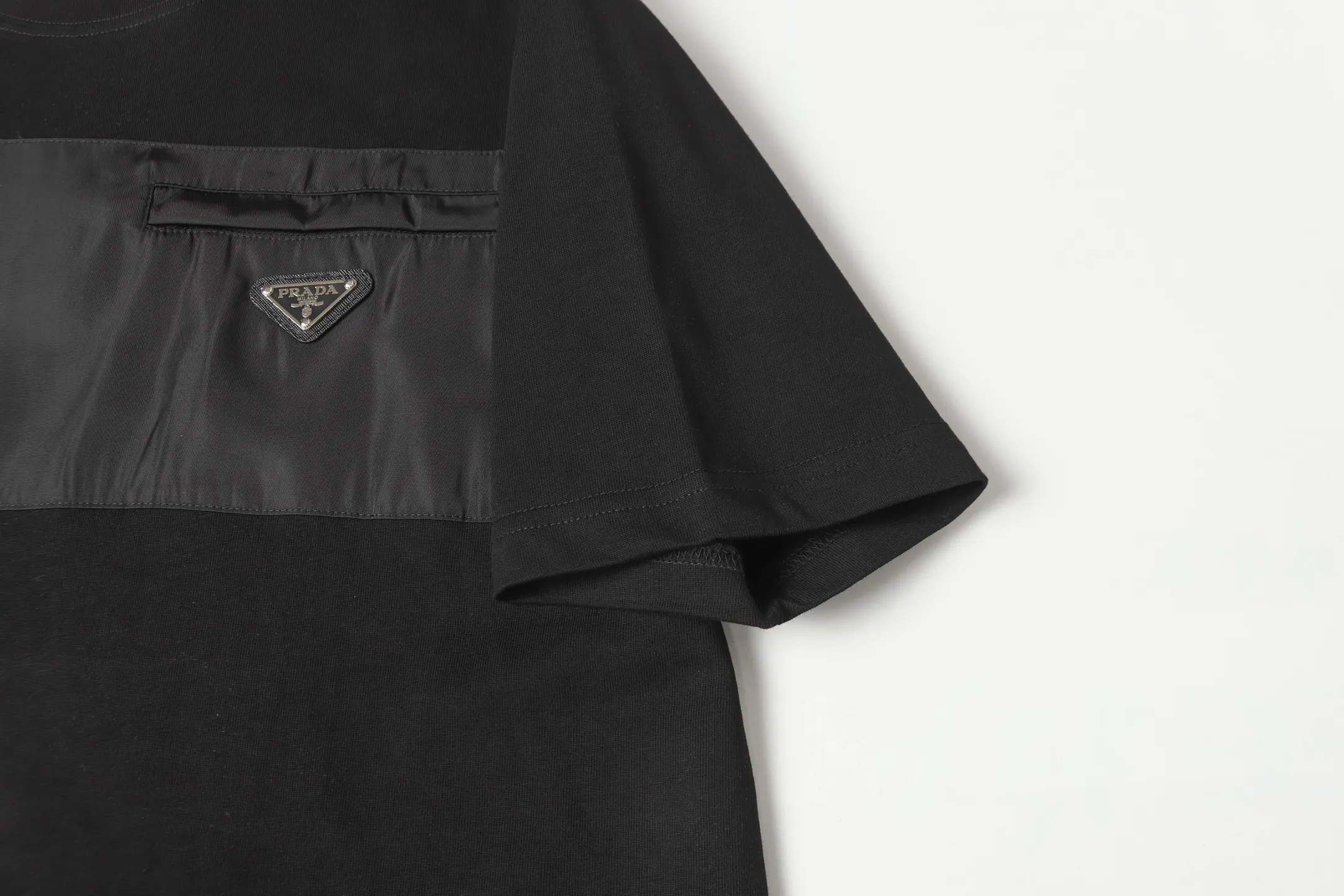 Re-Nylon Inset Cotton T-Shirt D9514138 — view 7