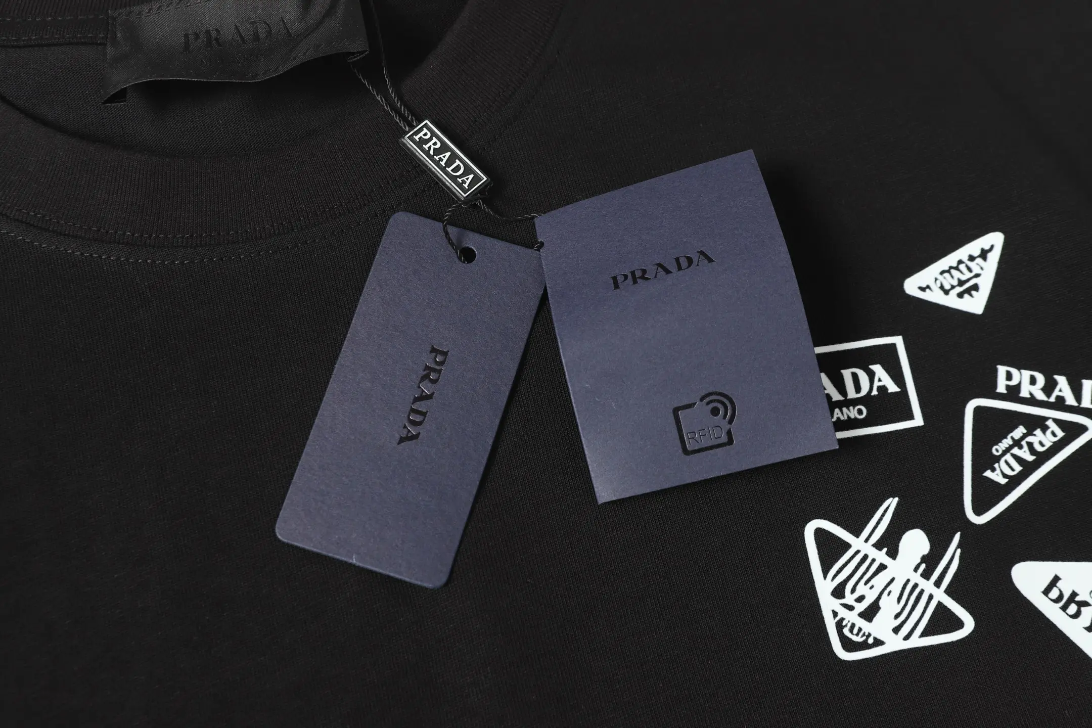 Multi-Logo Graphic Cotton T-Shirt D9014135 — view 4