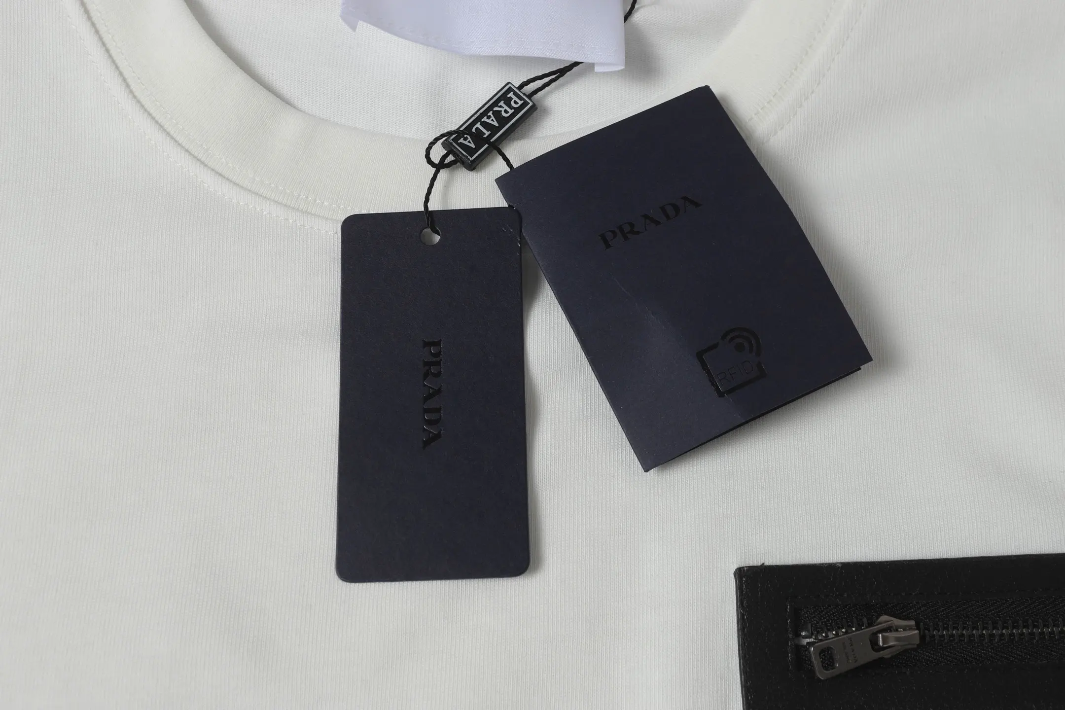 Leather Pocket Cotton Jersey T-Shirt D9514129 — view 4