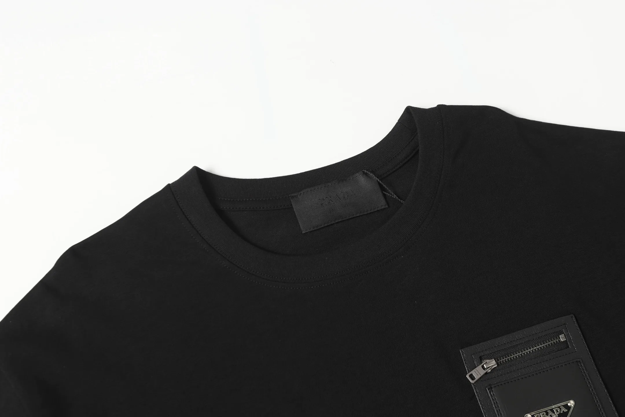 Leather Pocket Logo Cotton T-Shirt D9514130 — view 3