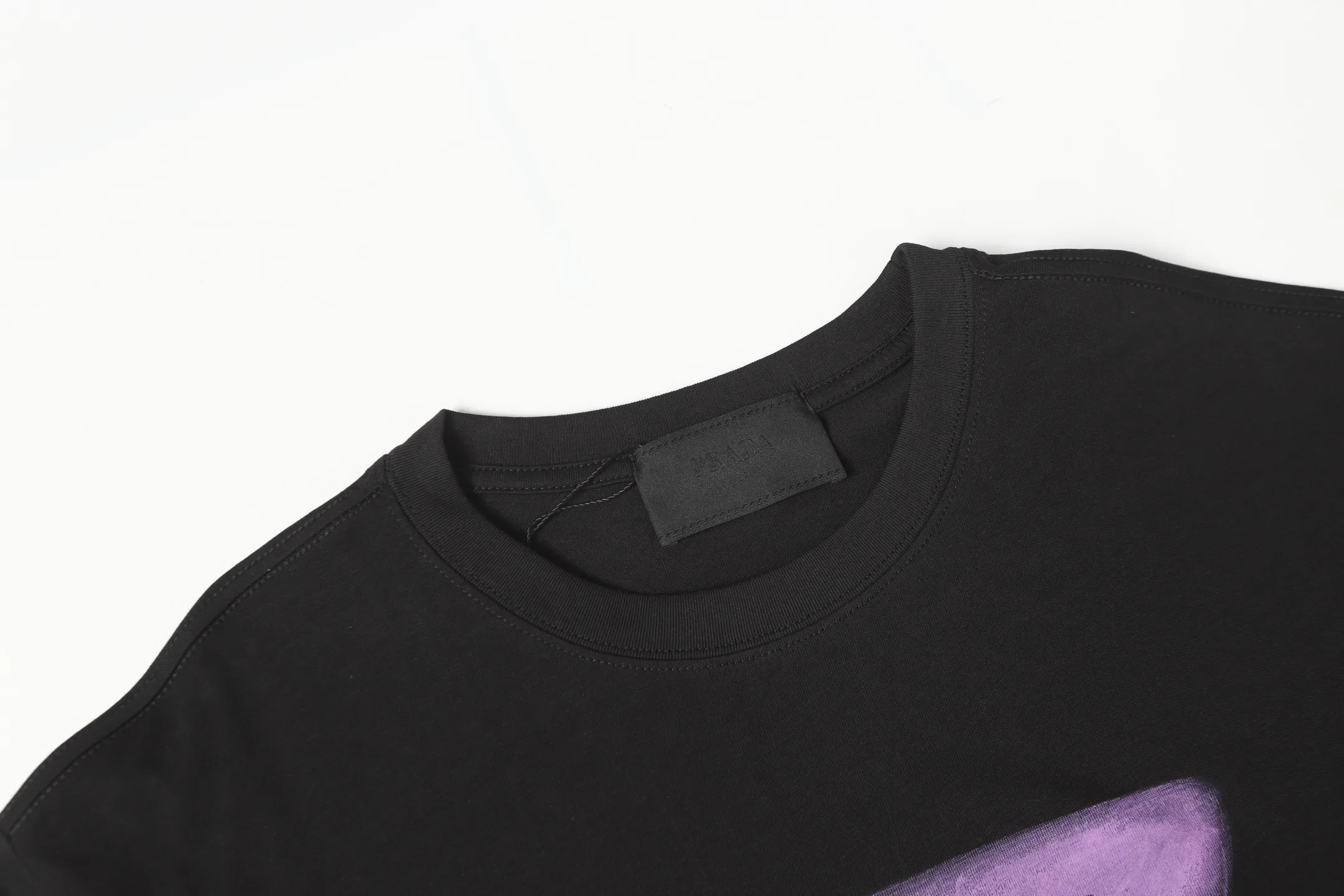 Hand-Painted Logo Cotton T-Shirt D9014120 — view 3