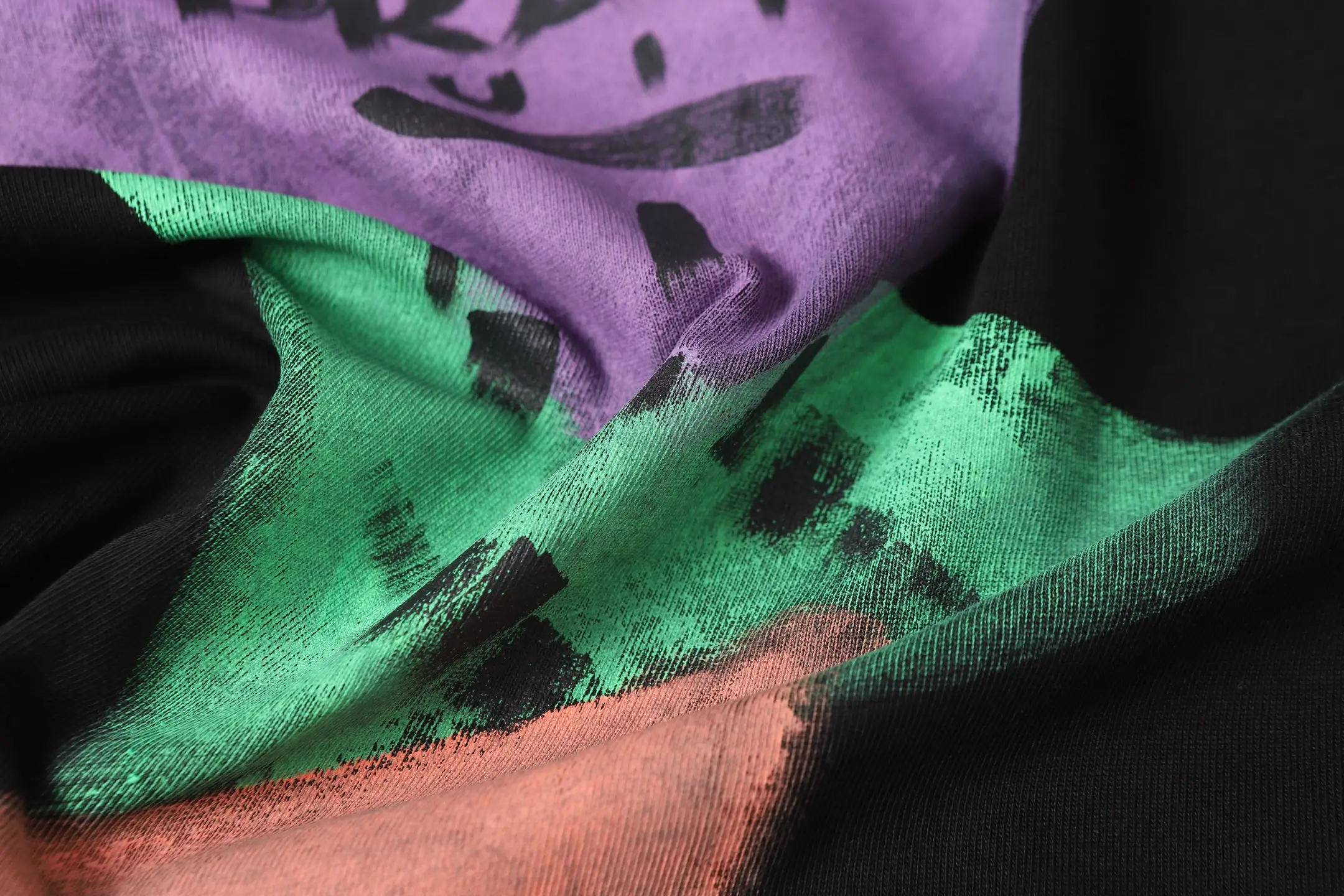 Hand-Painted Logo Cotton T-Shirt D9014120 — view 7