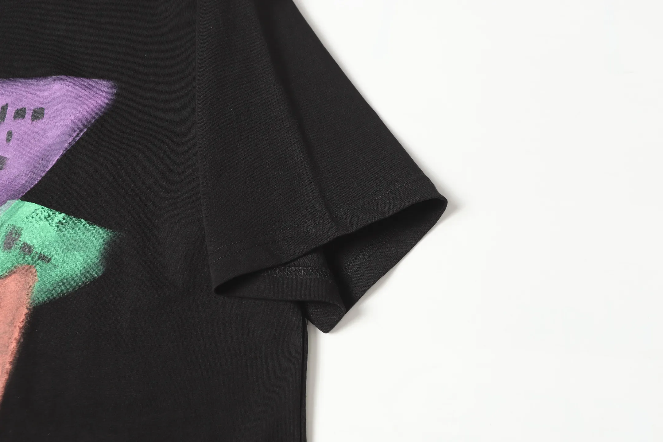 Hand-Painted Logo Cotton T-Shirt D9014120 — view 8