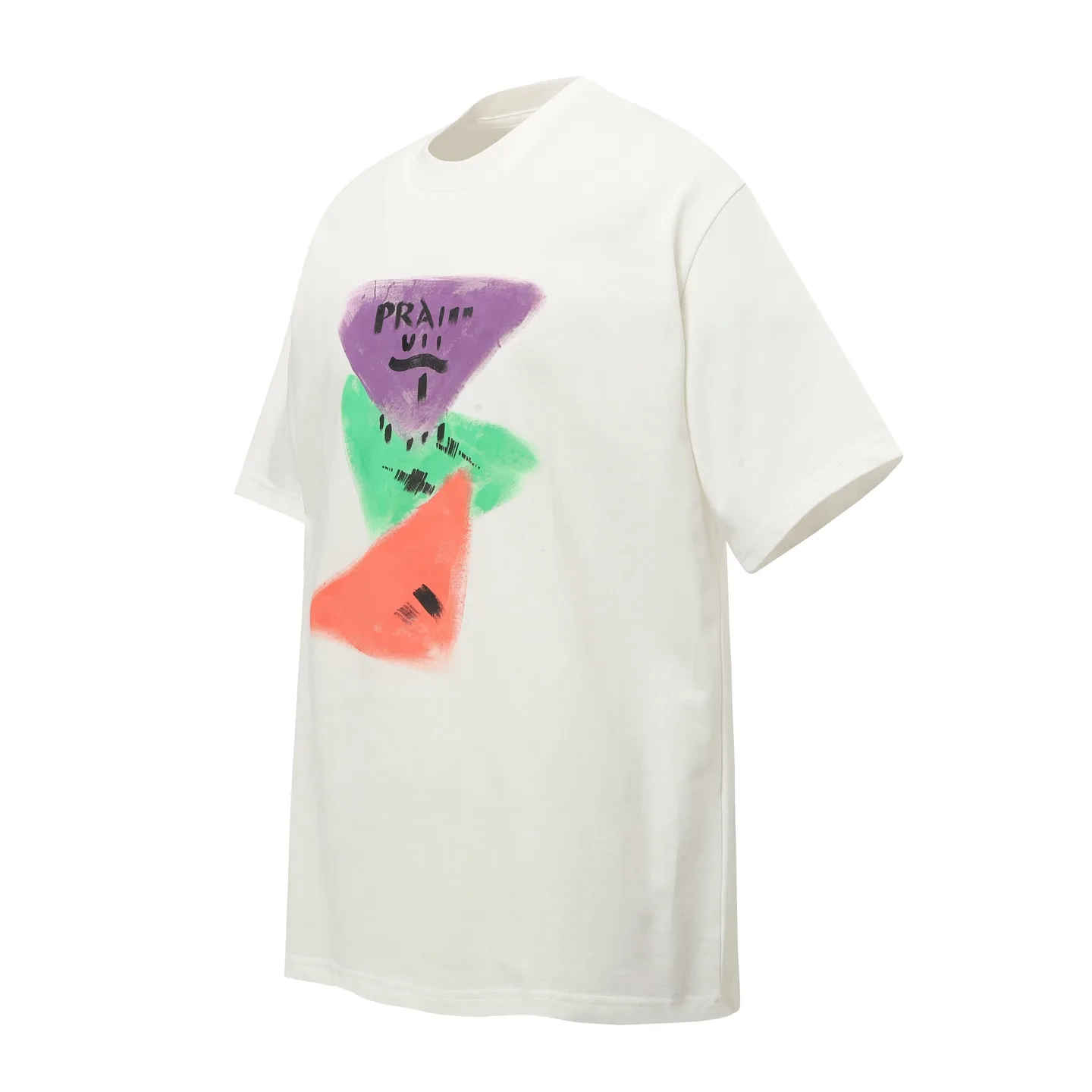 Hand-Painted Logo Oversized Cotton T-Shirt D9014122 — view 2