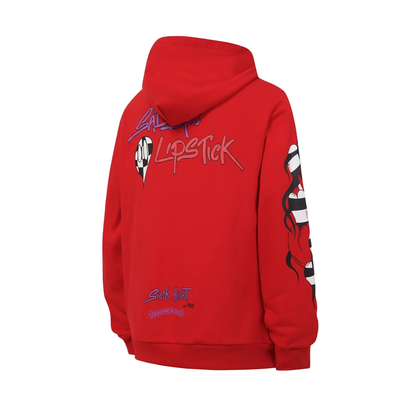 Graffiti Print Fleece-Back Hoodie D15522538 — view 3