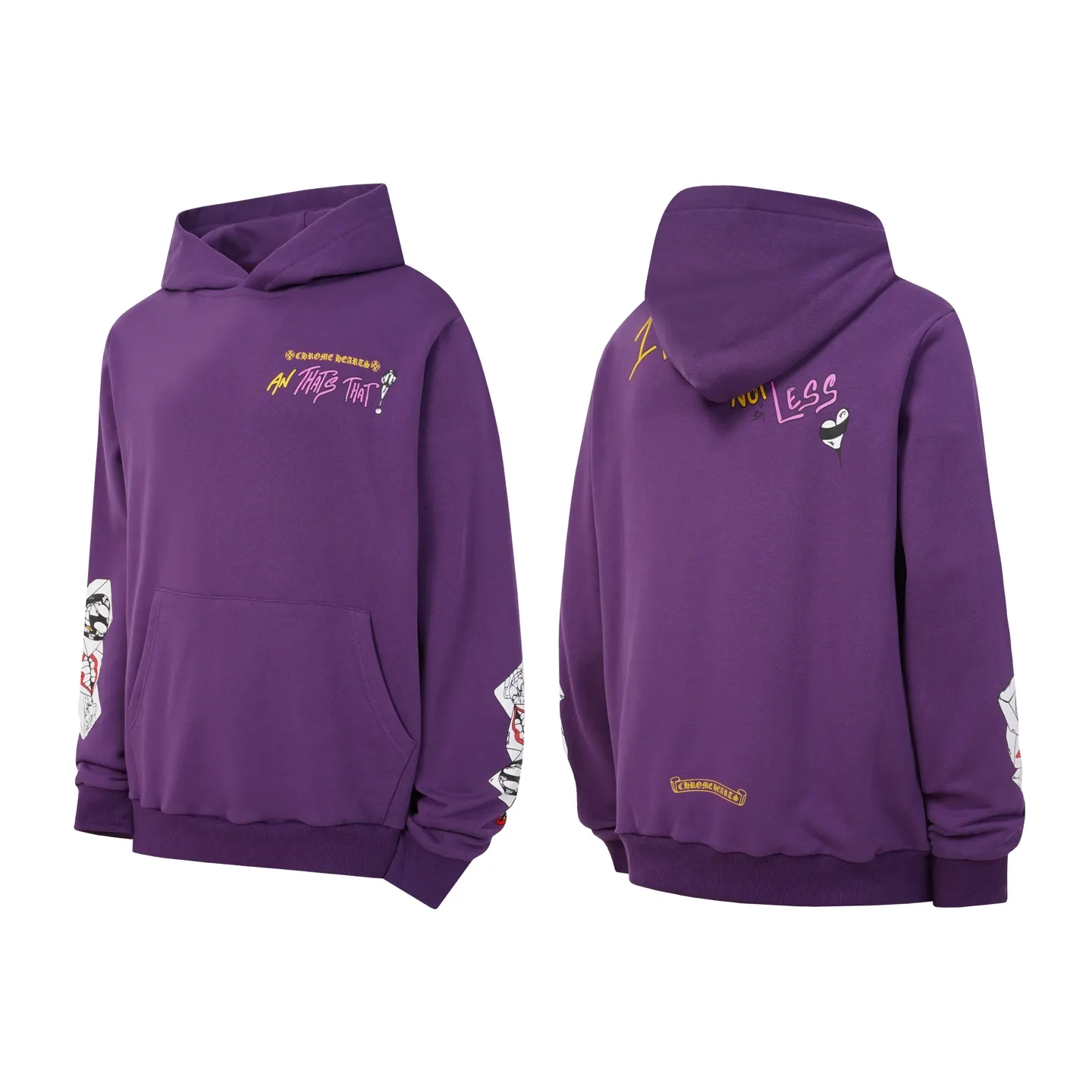 Graffiti Print Fleece Hoodie D15522537