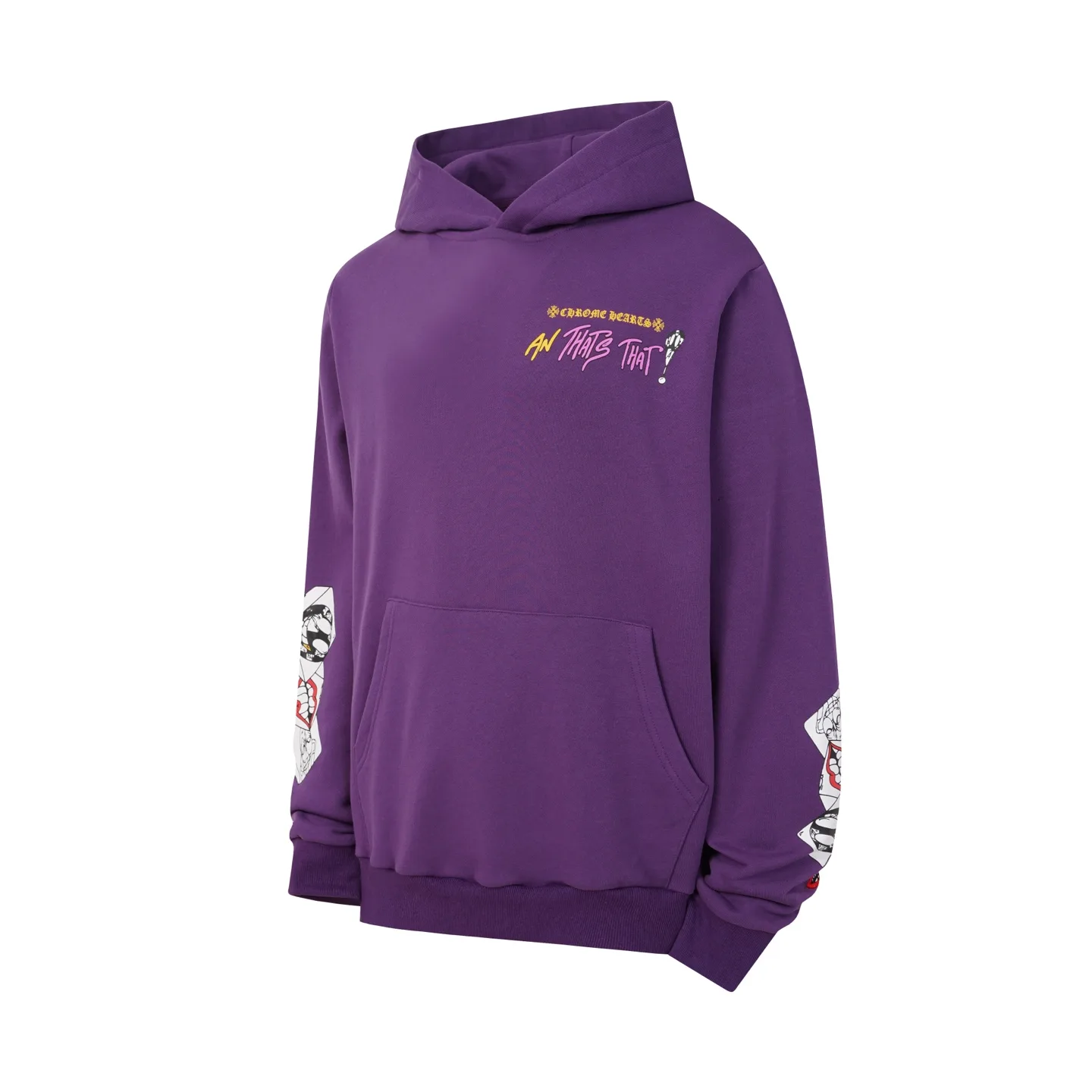 Graffiti Print Fleece Hoodie D15522537 — view 2