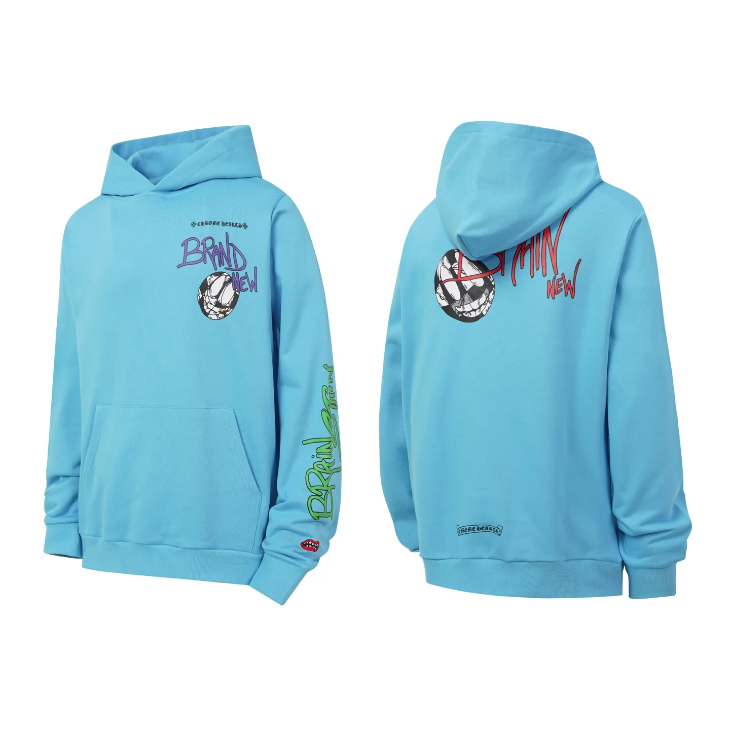 Graffiti Print Cotton-Blend Hoodie D15522539
