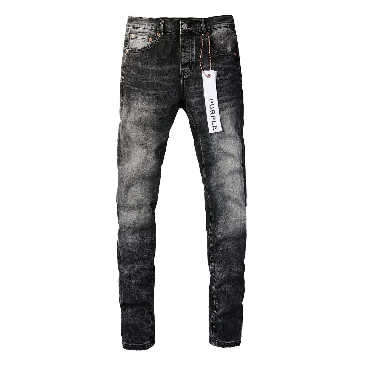 Distressed Washed Slim-Fit Jeans D16023156 — view 2