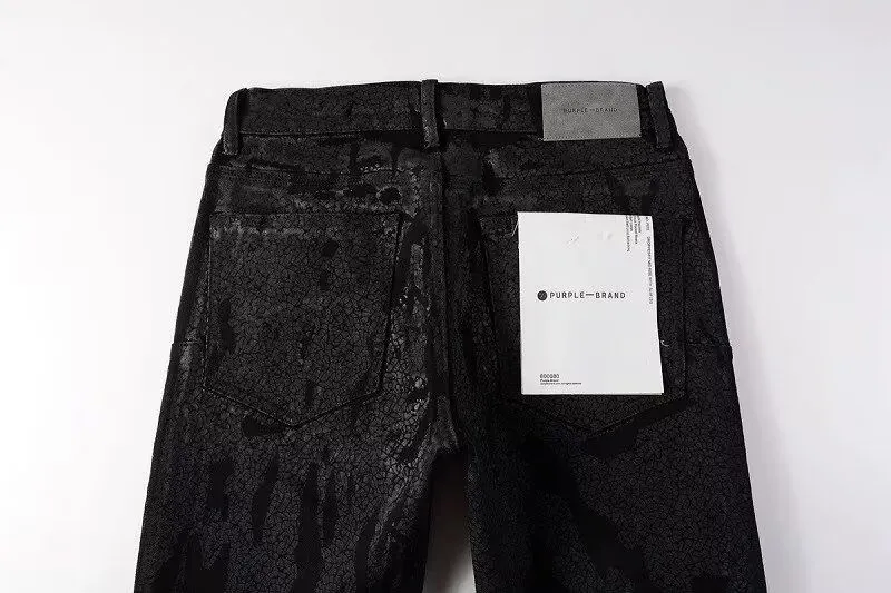 Coated Pattern Slim-Fit Jeans D16023155 — view 7