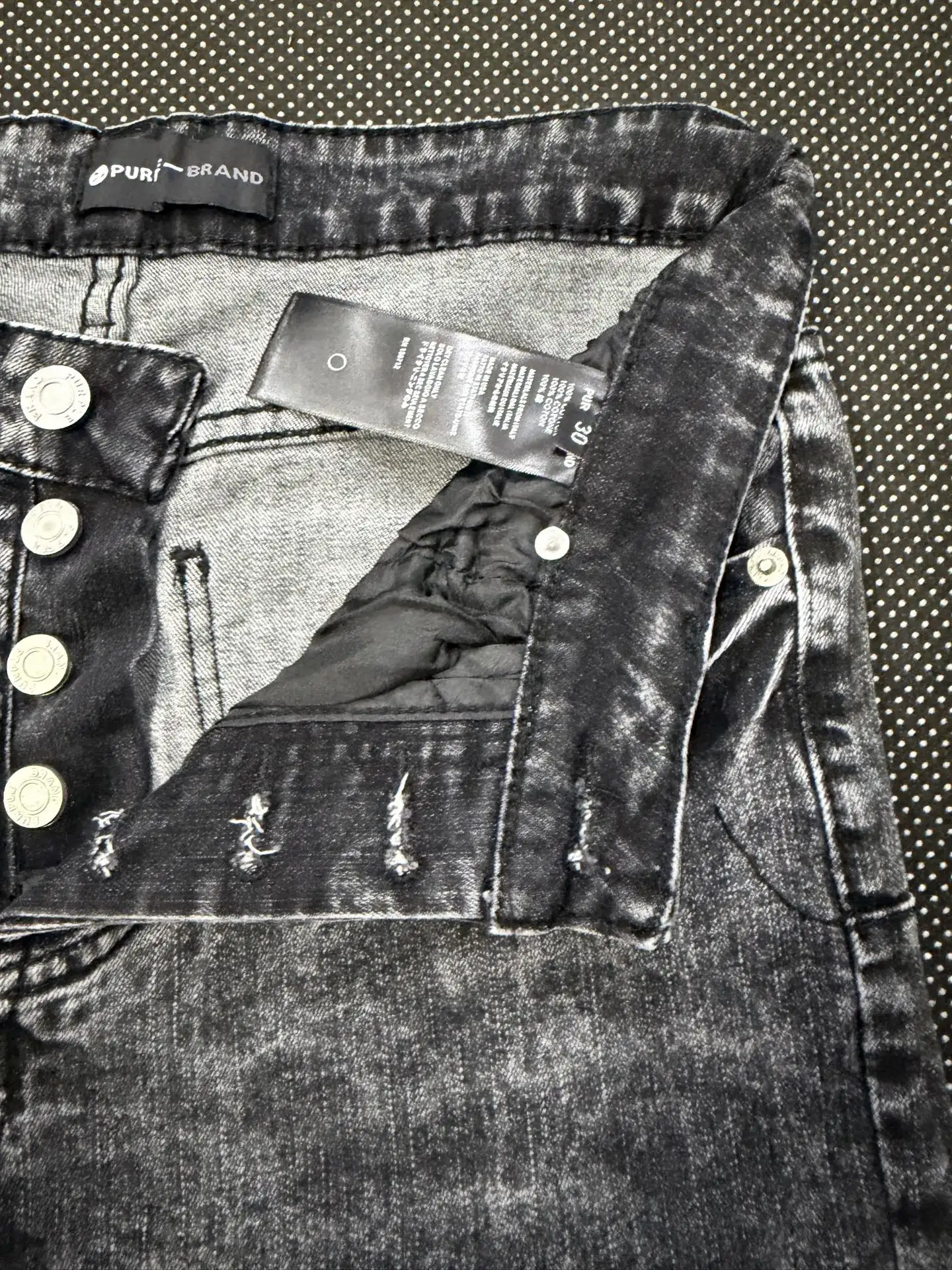 Distressed Slim-Fit Acid Wash Jeans D16023154 — view 14