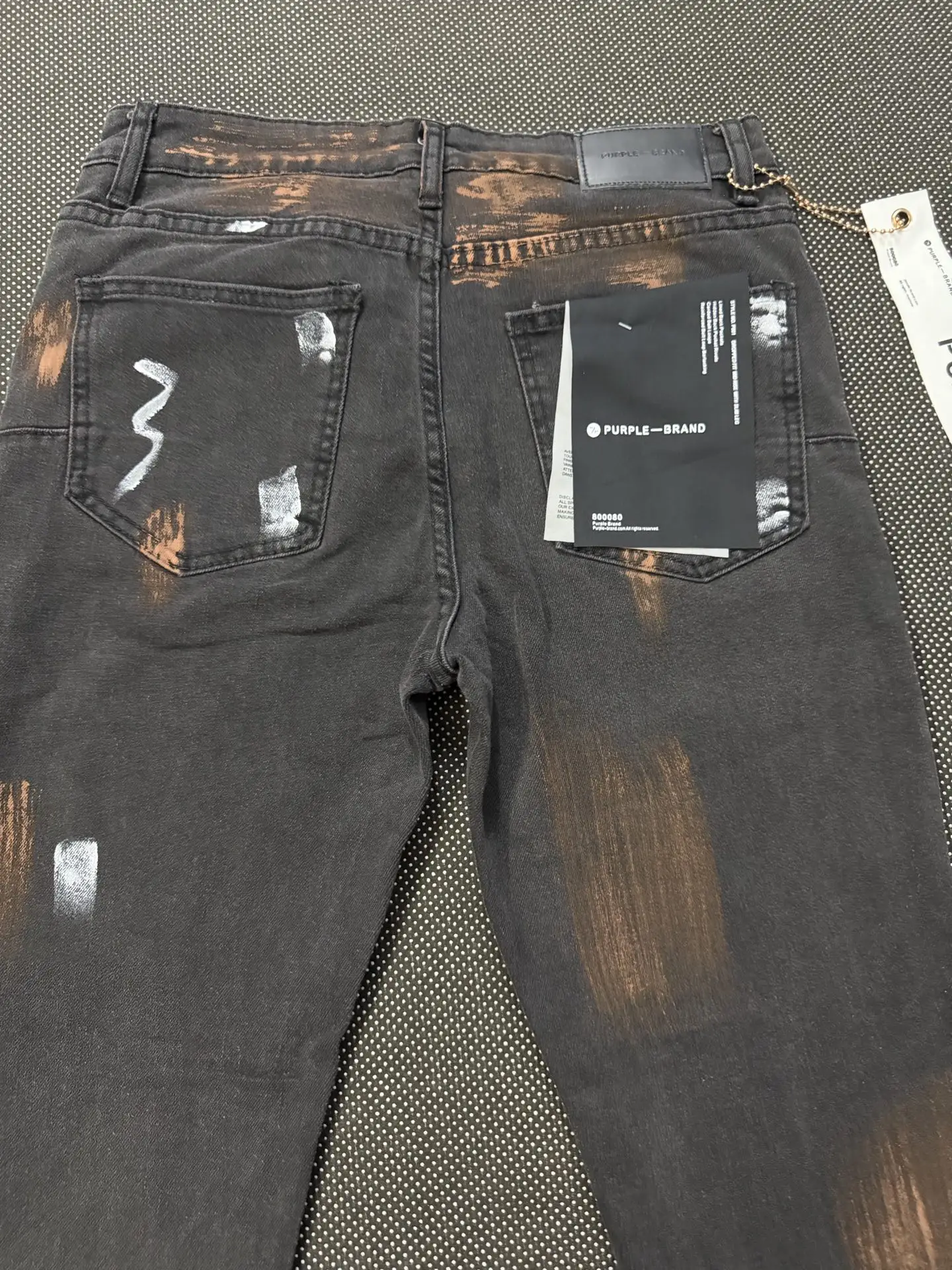 Purple Brand Tie-Dye Graffiti Slim-Leg Jeans D16023152 — view 15