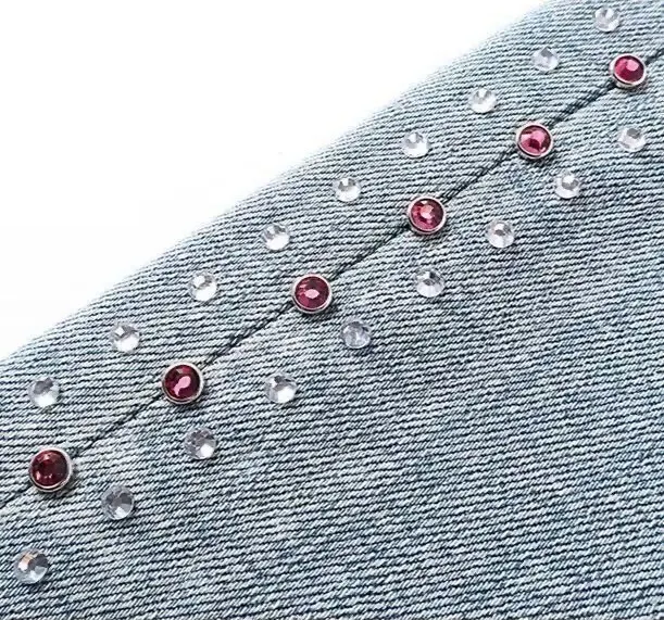 Crystal-Embellished Slim-Fit Jeans D16023150 — view 6