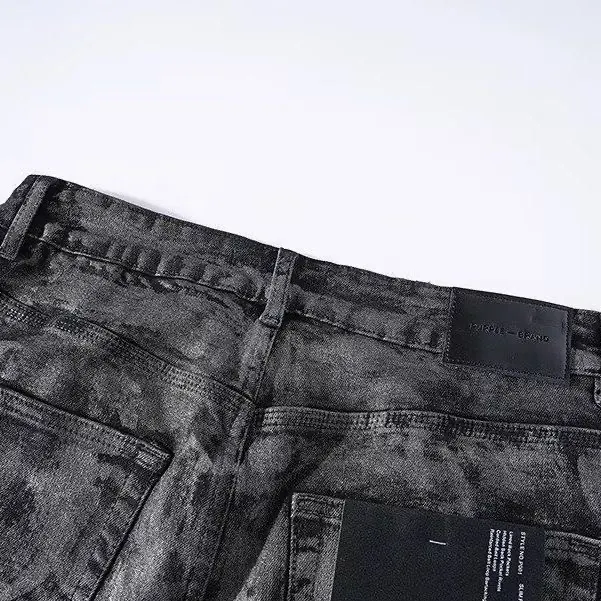 Tie-Dye Graffiti Print Slim-Fit Jeans D16523148 — view 8