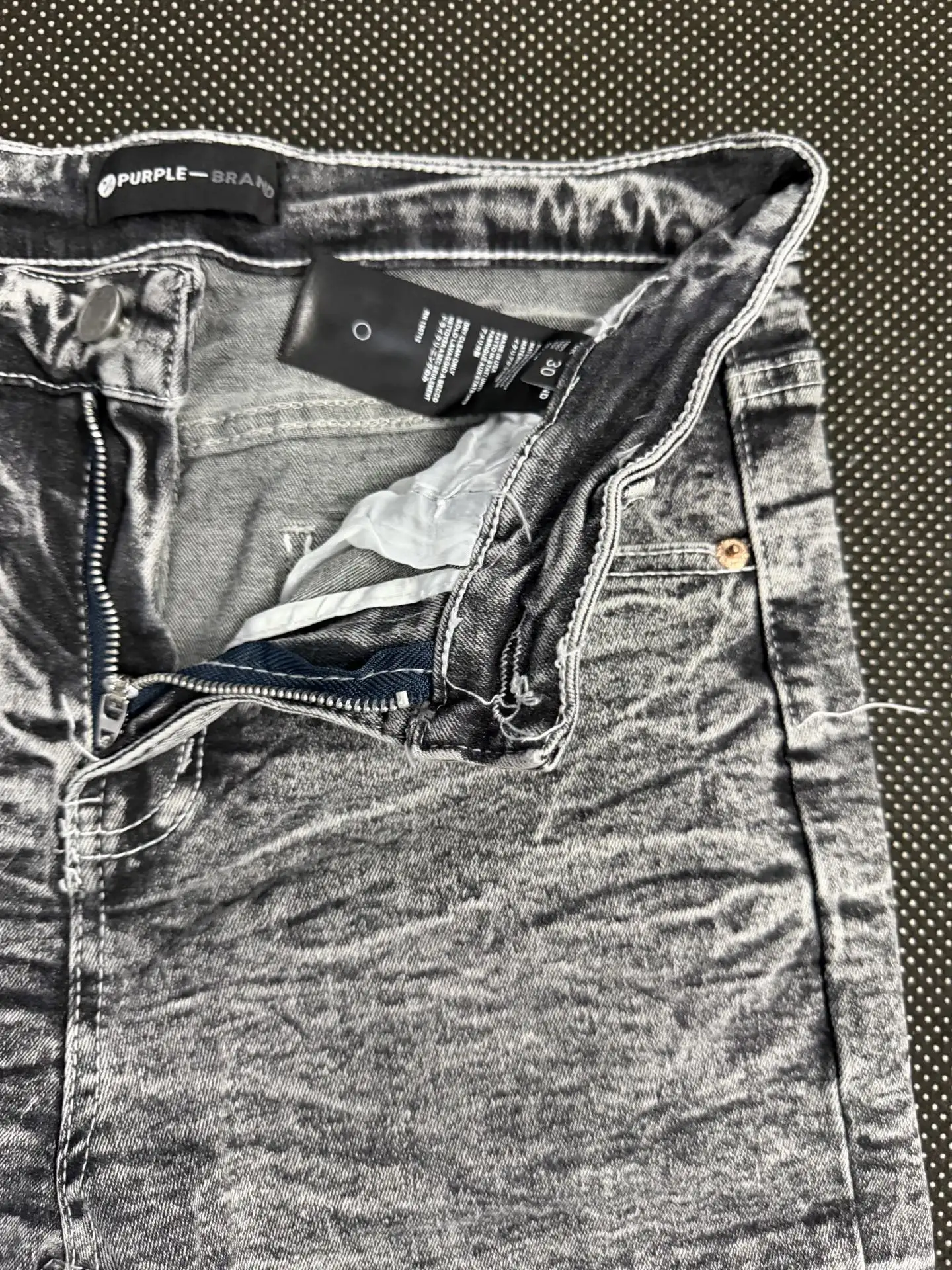 Crinkle-Effect Flared Jeans D15323145 — view 4