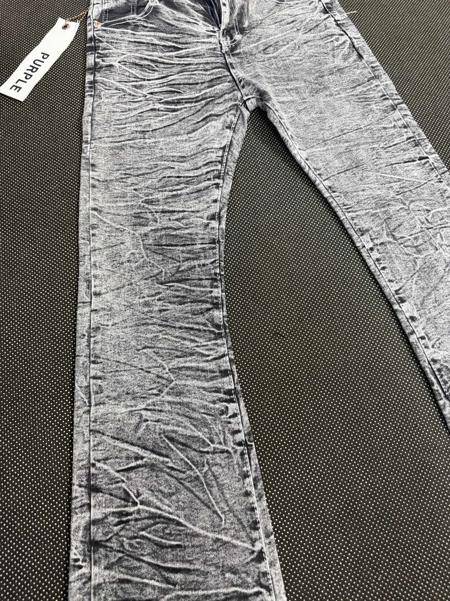 Crinkle-Effect Flared Jeans D15323145 — view 7