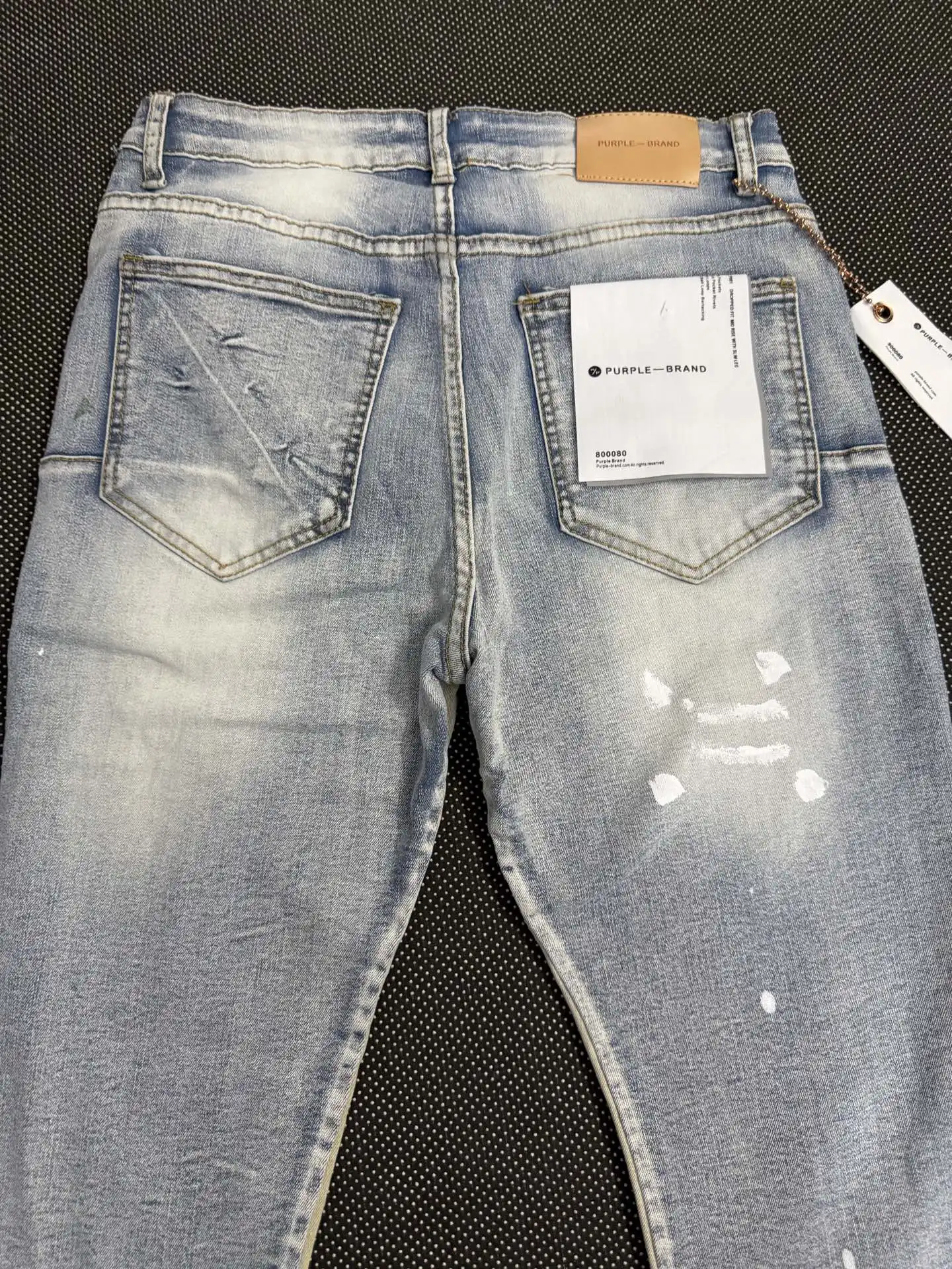 Distressed Paint-Splatter Flared Jeans D16023144 — view 5